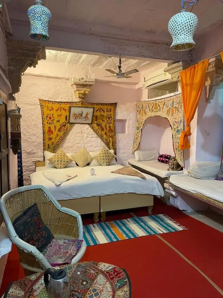 Bed in Shiva Guest House
