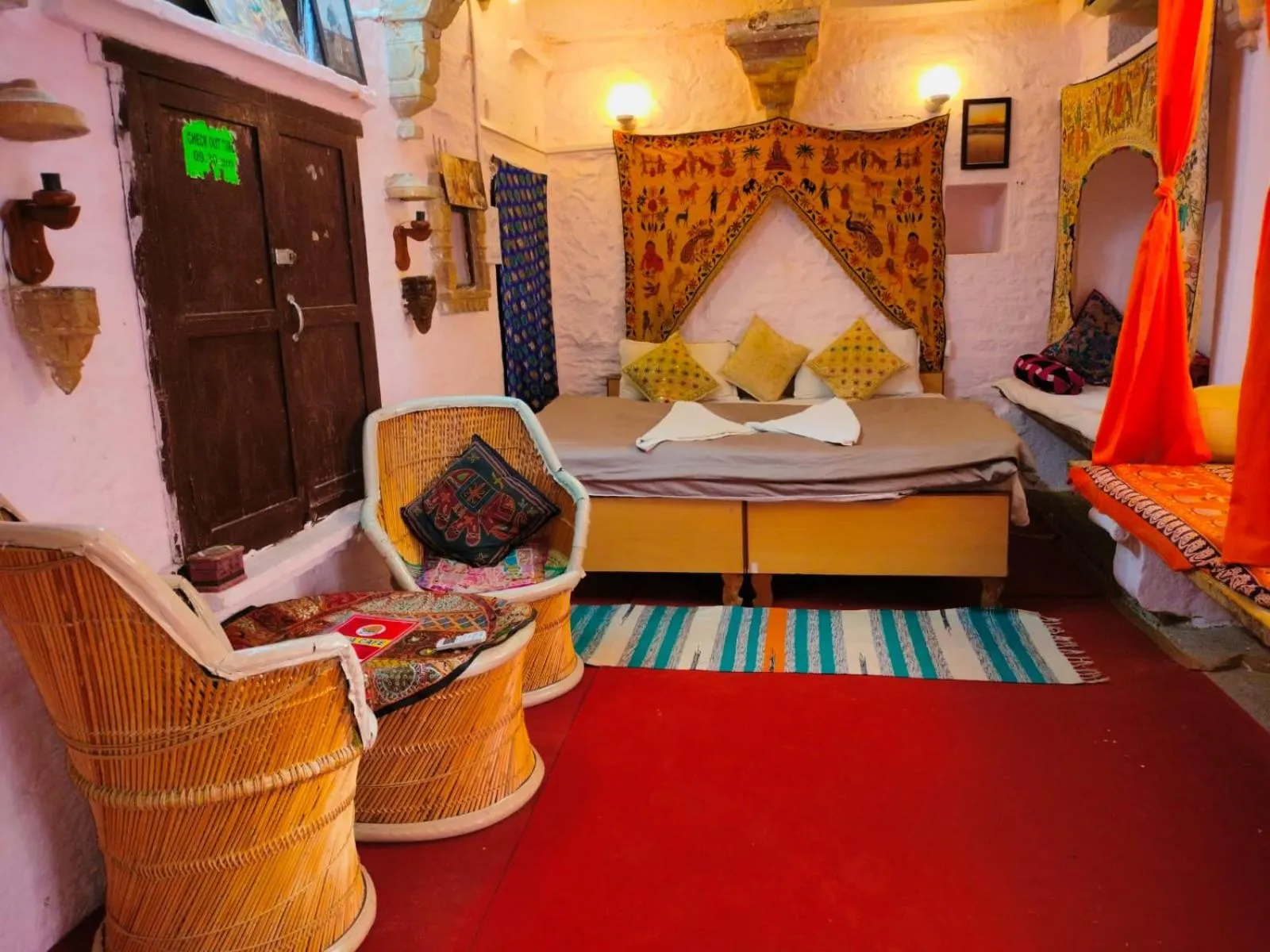 Bed in Shiva Guest House