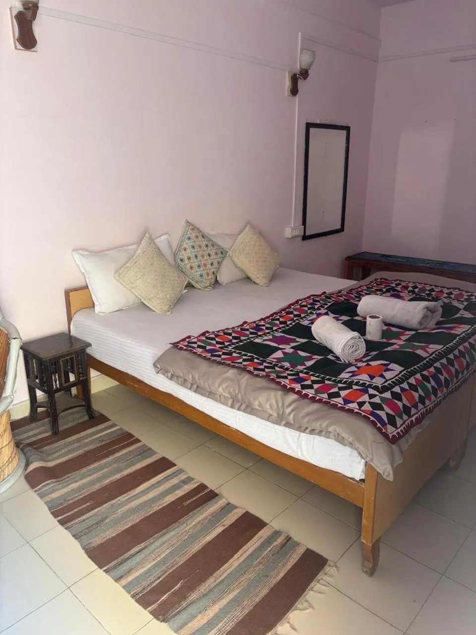 Bed in Shiva Guest House
