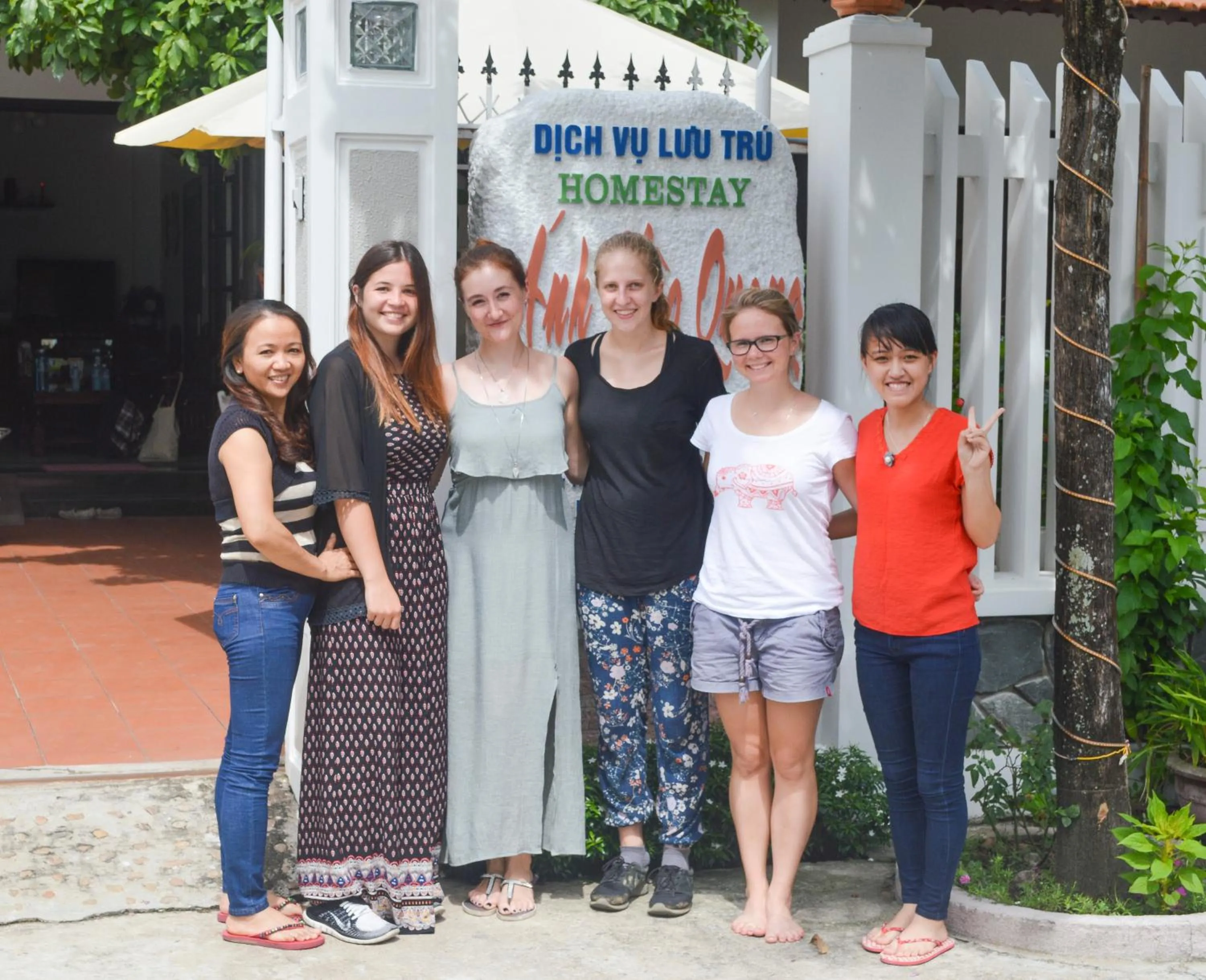 group of guests in HaLo HomeStay
