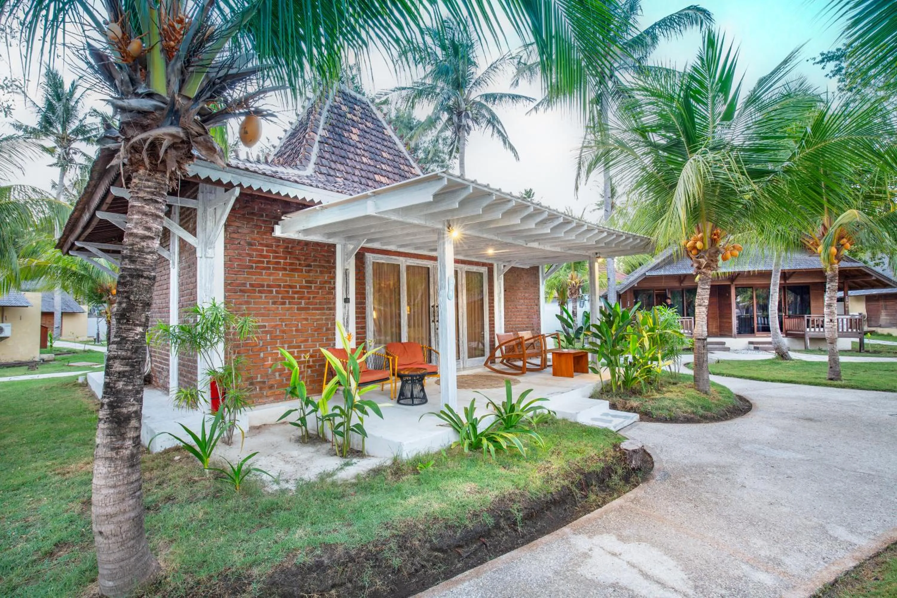 Garden view in FRii Resort Gili Trawangan