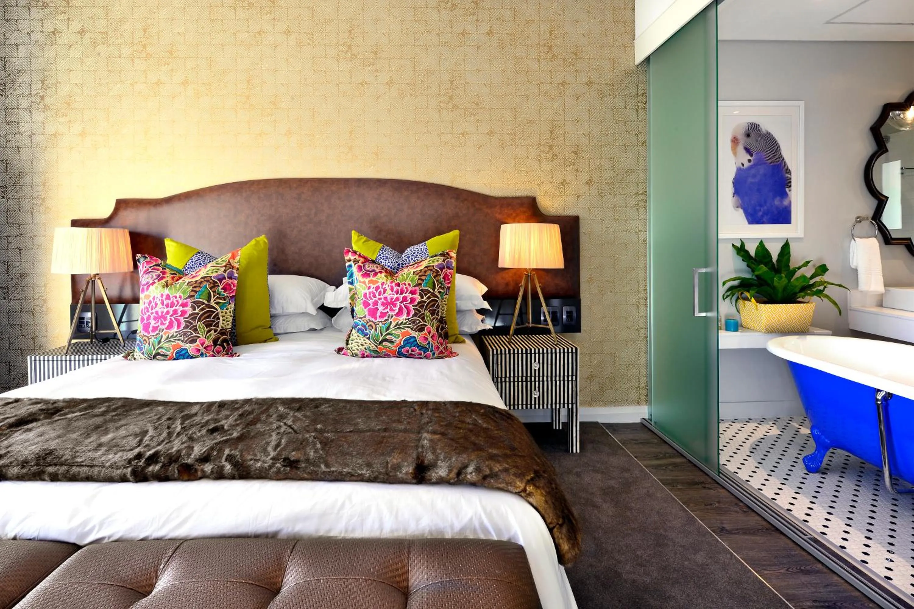 Photo of the whole room, Bed in Franschhoek Boutique Hotel - Lion Roars Hotels & Lodges