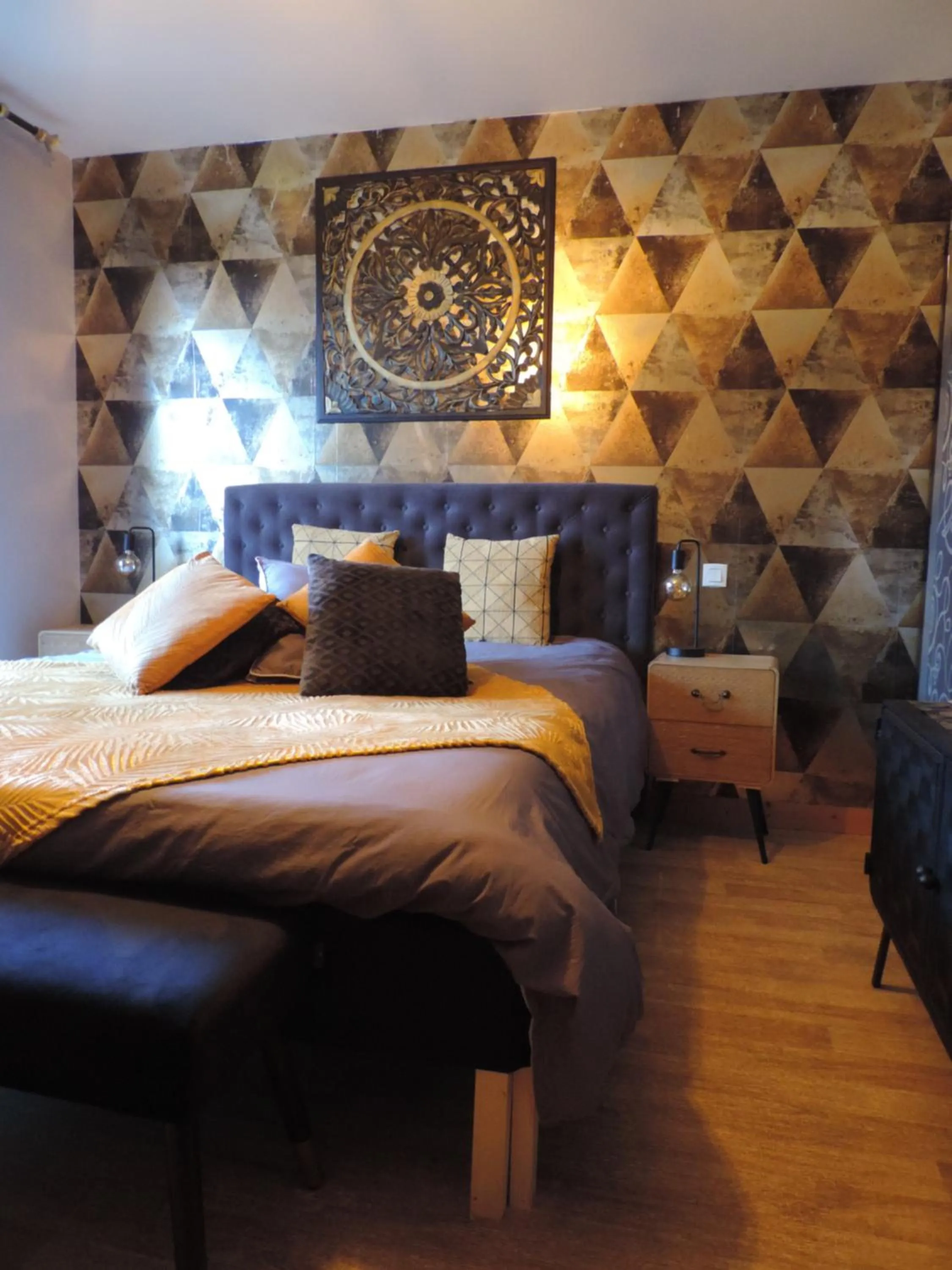 Bed in Villa Des Hortensias