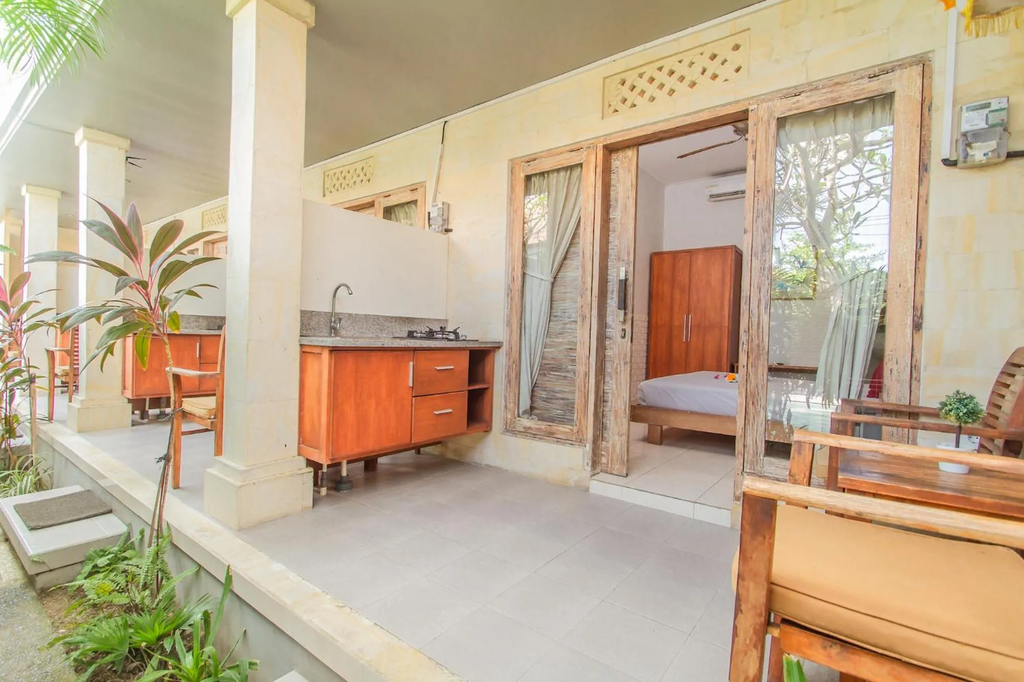 Balcony/Terrace in Sadana Bali Guesthouse