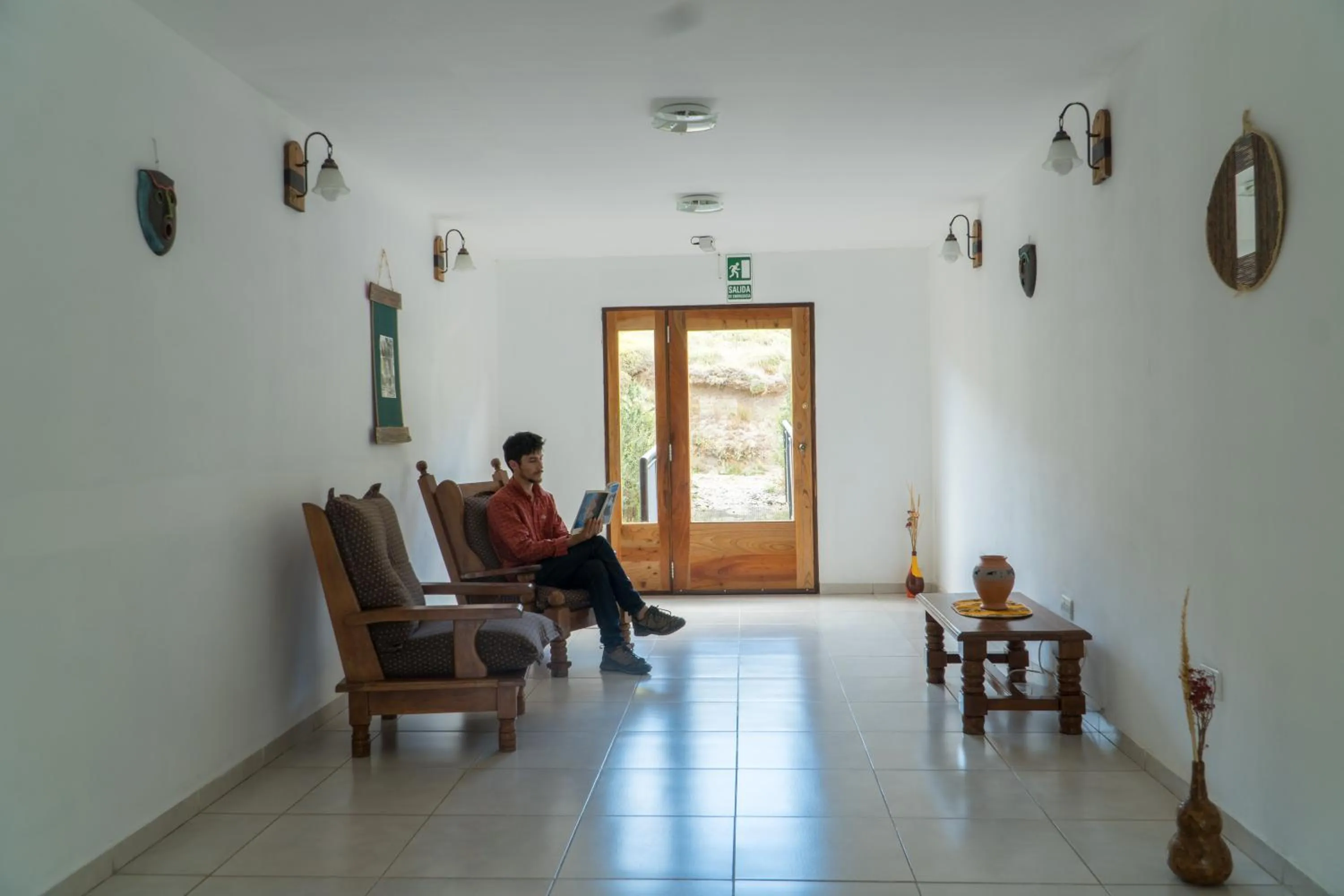 Living room in Hosteria Alma de Patagonia