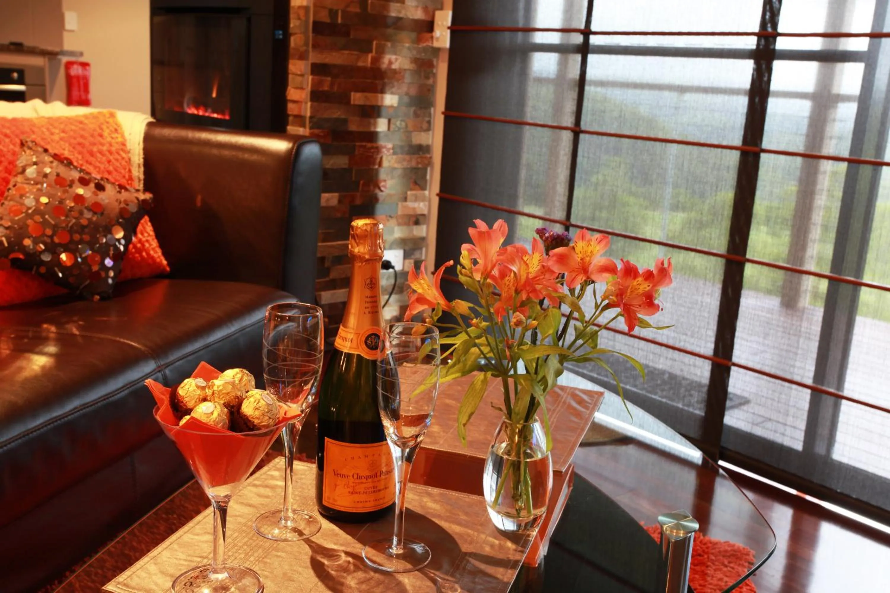 Living room in Blue Summit Cottages