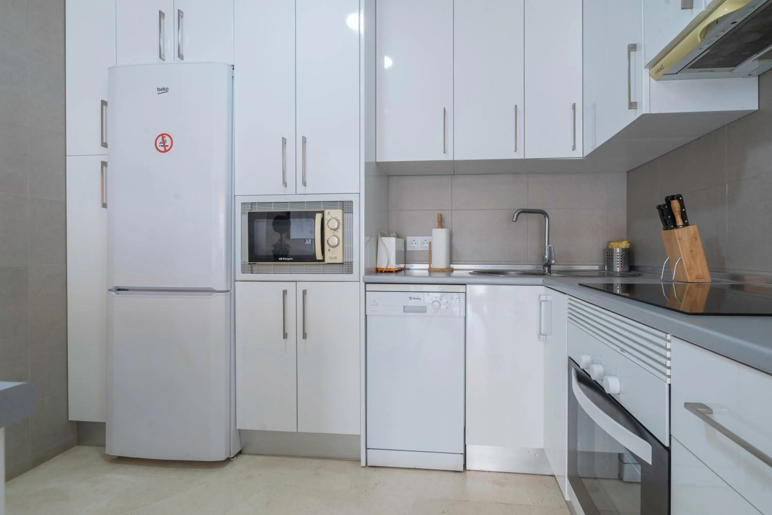 Kitchen or kitchenette in Apartamentos Castillo by Sur Suites