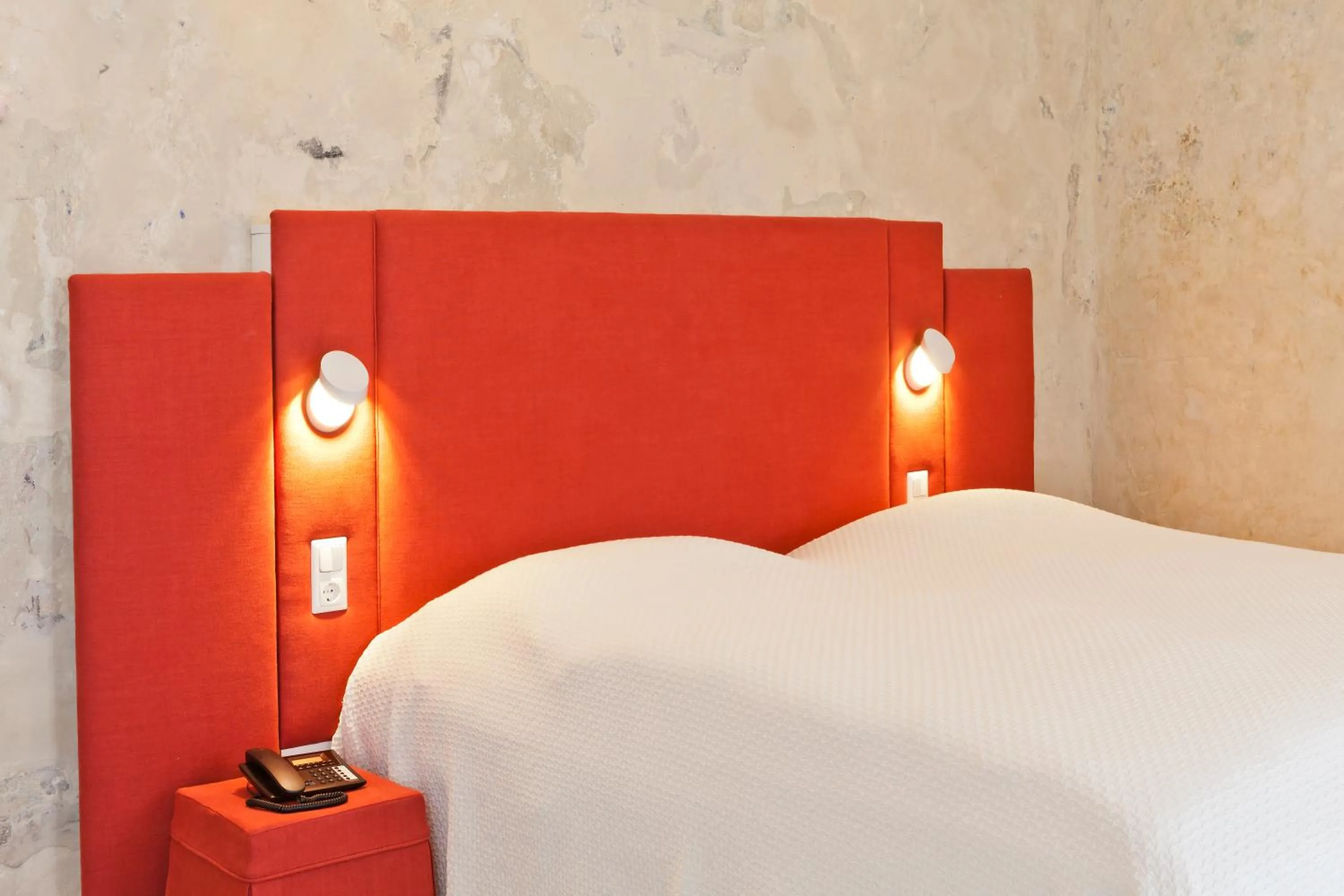 Bed in Hotel David an der Donau