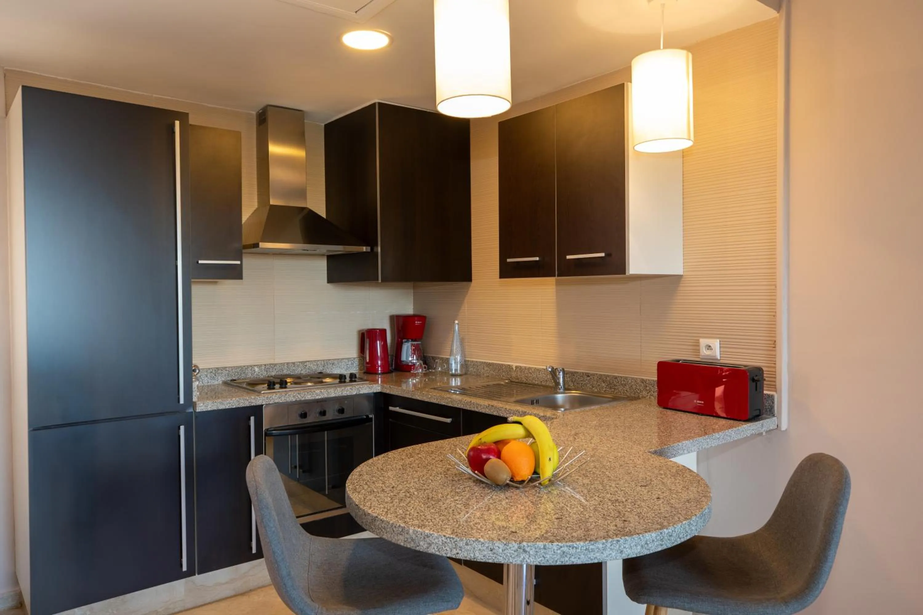 Kitchen or kitchenette in Oliva Hotel Condominium Marrakech
