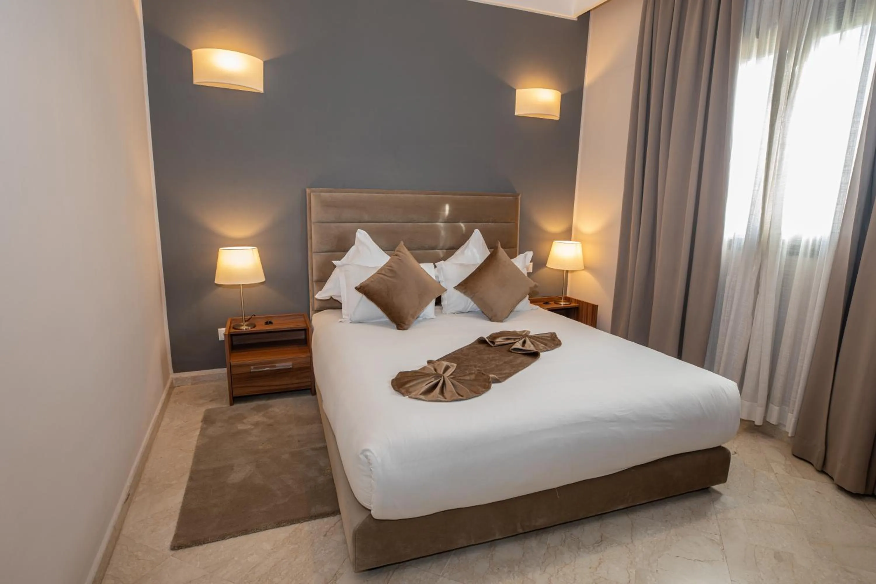 Bed in Oliva Hotel Condominium Marrakech