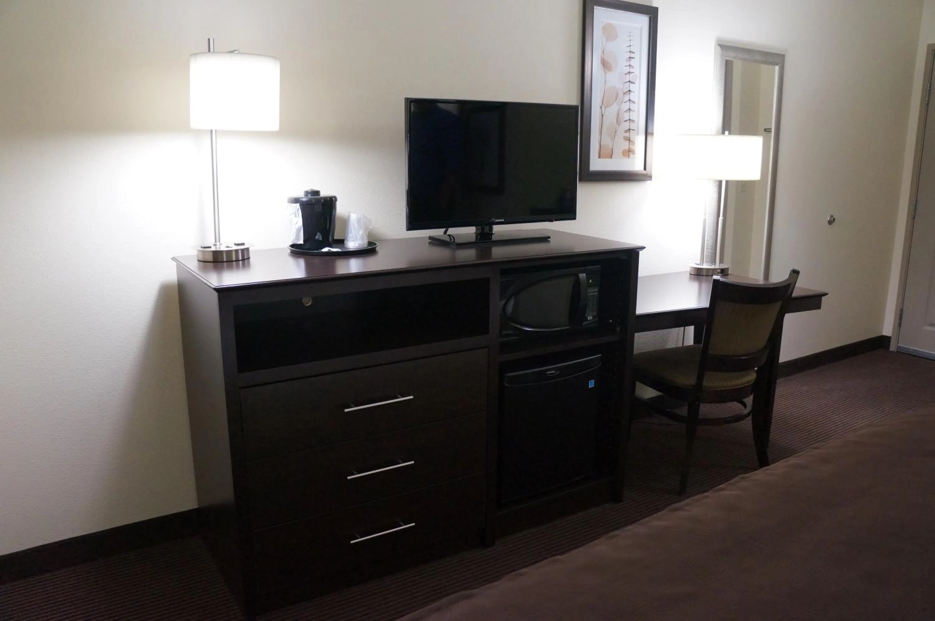 TV and multimedia in AmericInn by Wyndham Sibley