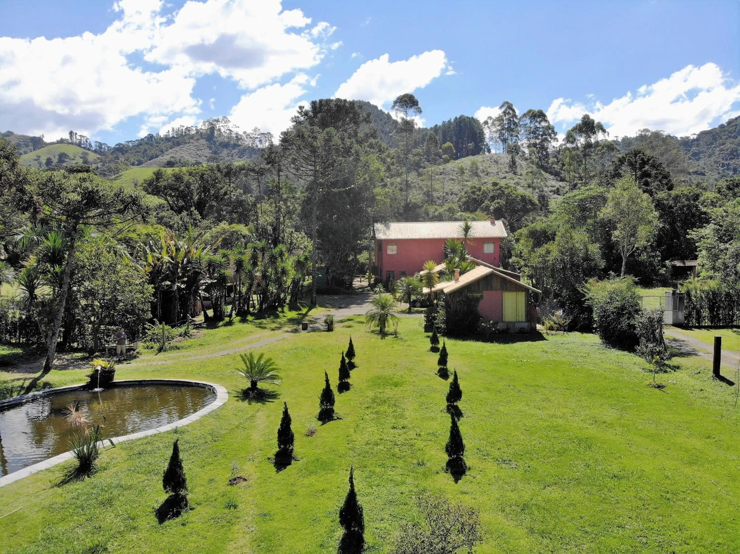 Garden view in Pousada Silvestre