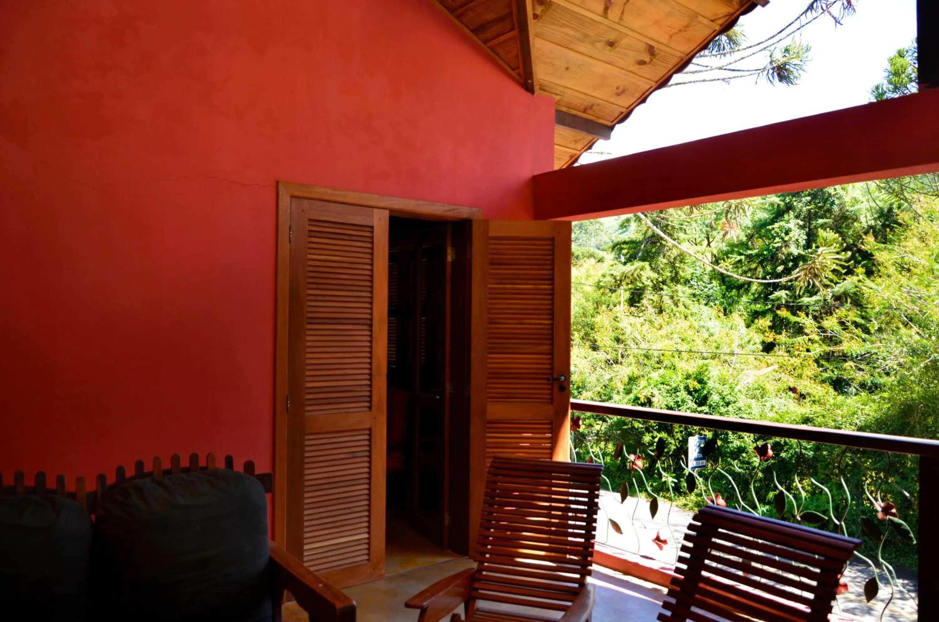 Balcony/Terrace in Pousada Silvestre