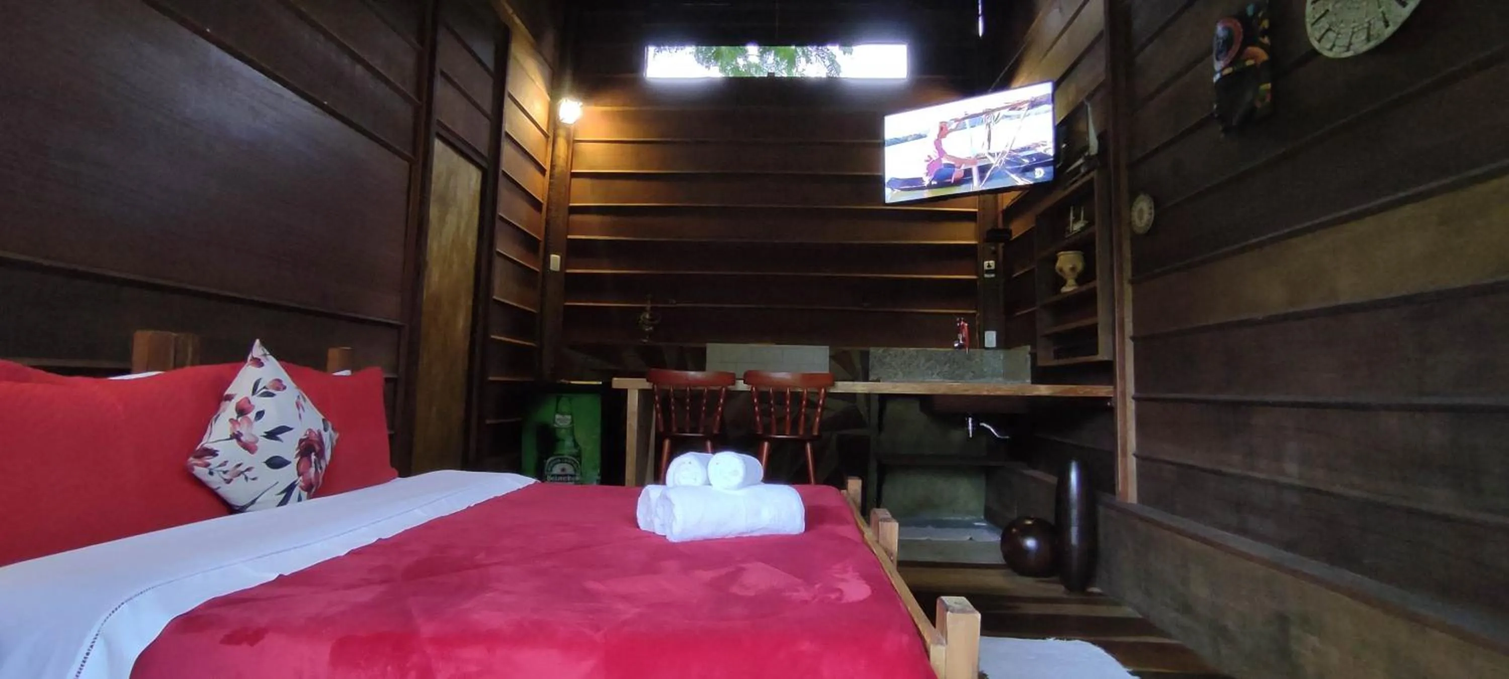 Bed in Pousada Silvestre