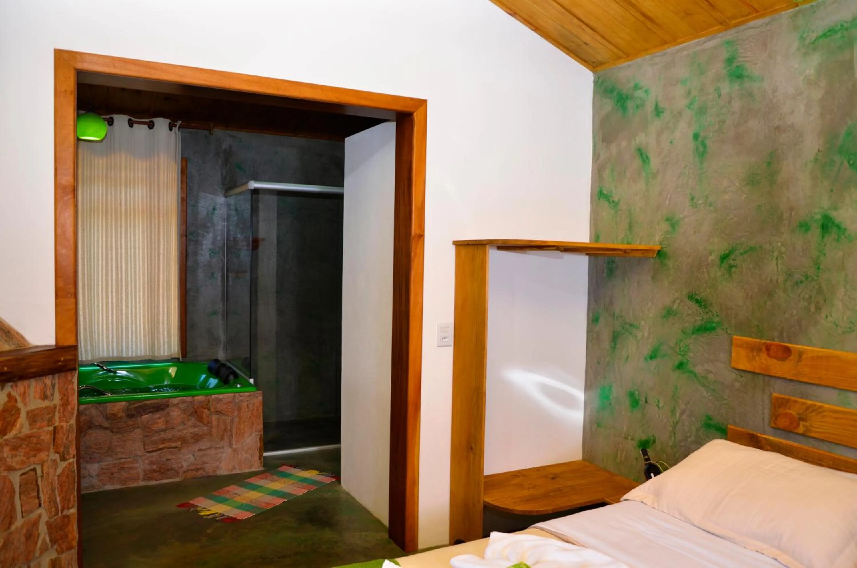 Decorative detail, Bed in Pousada Silvestre