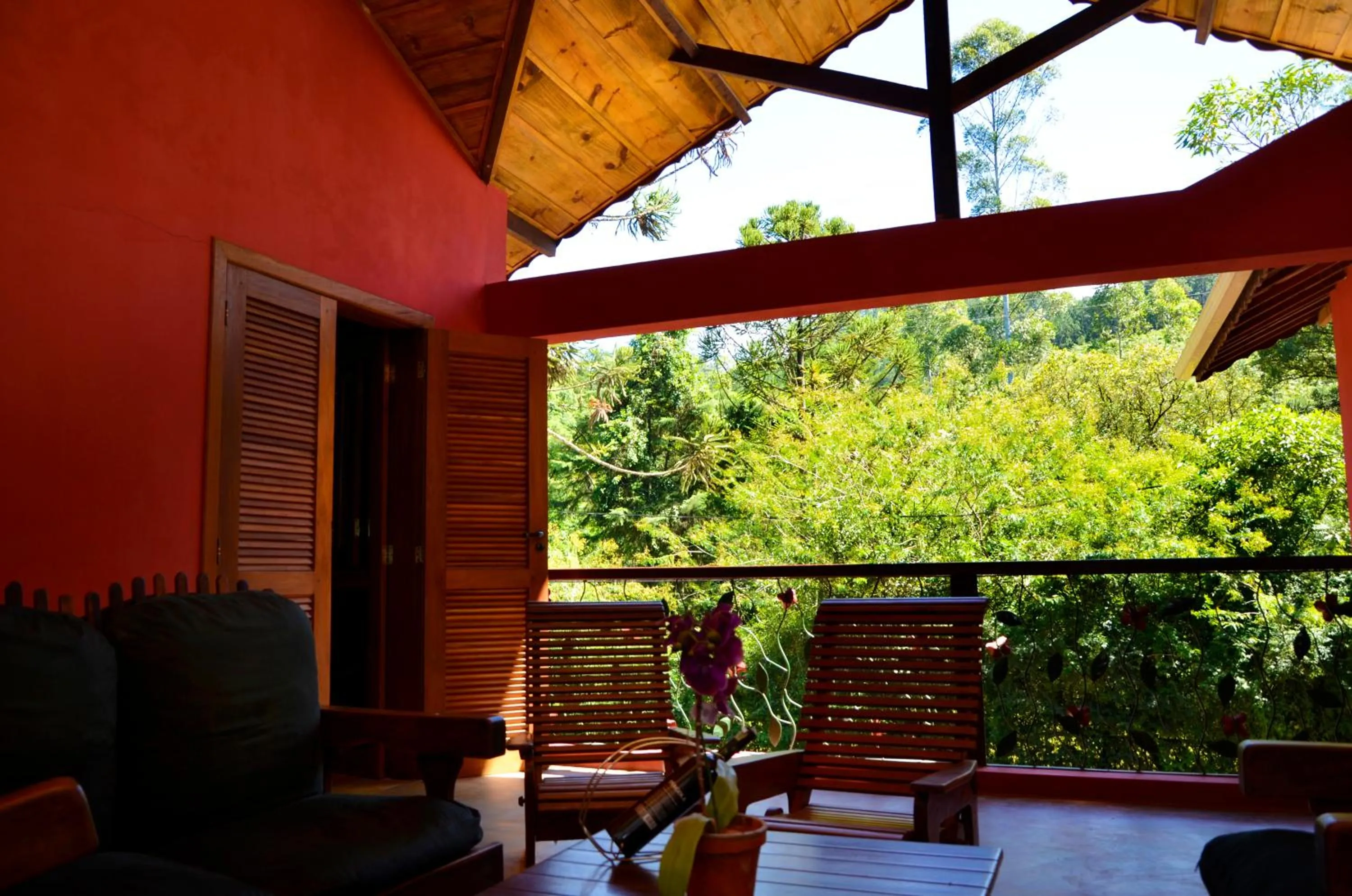 Balcony/Terrace in Pousada Silvestre