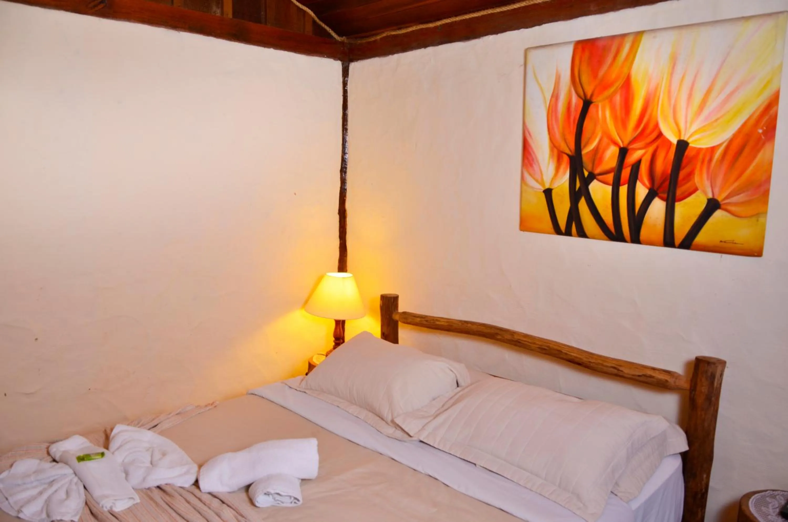 Decorative detail, Bed in Pousada Silvestre