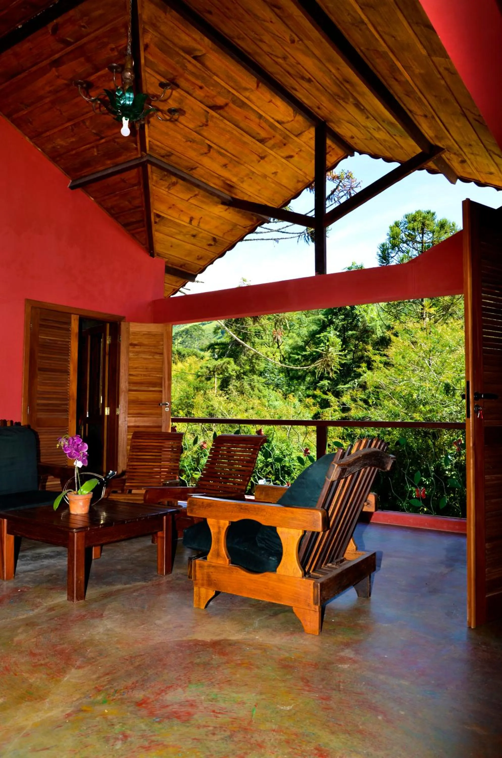 Balcony/Terrace in Pousada Silvestre