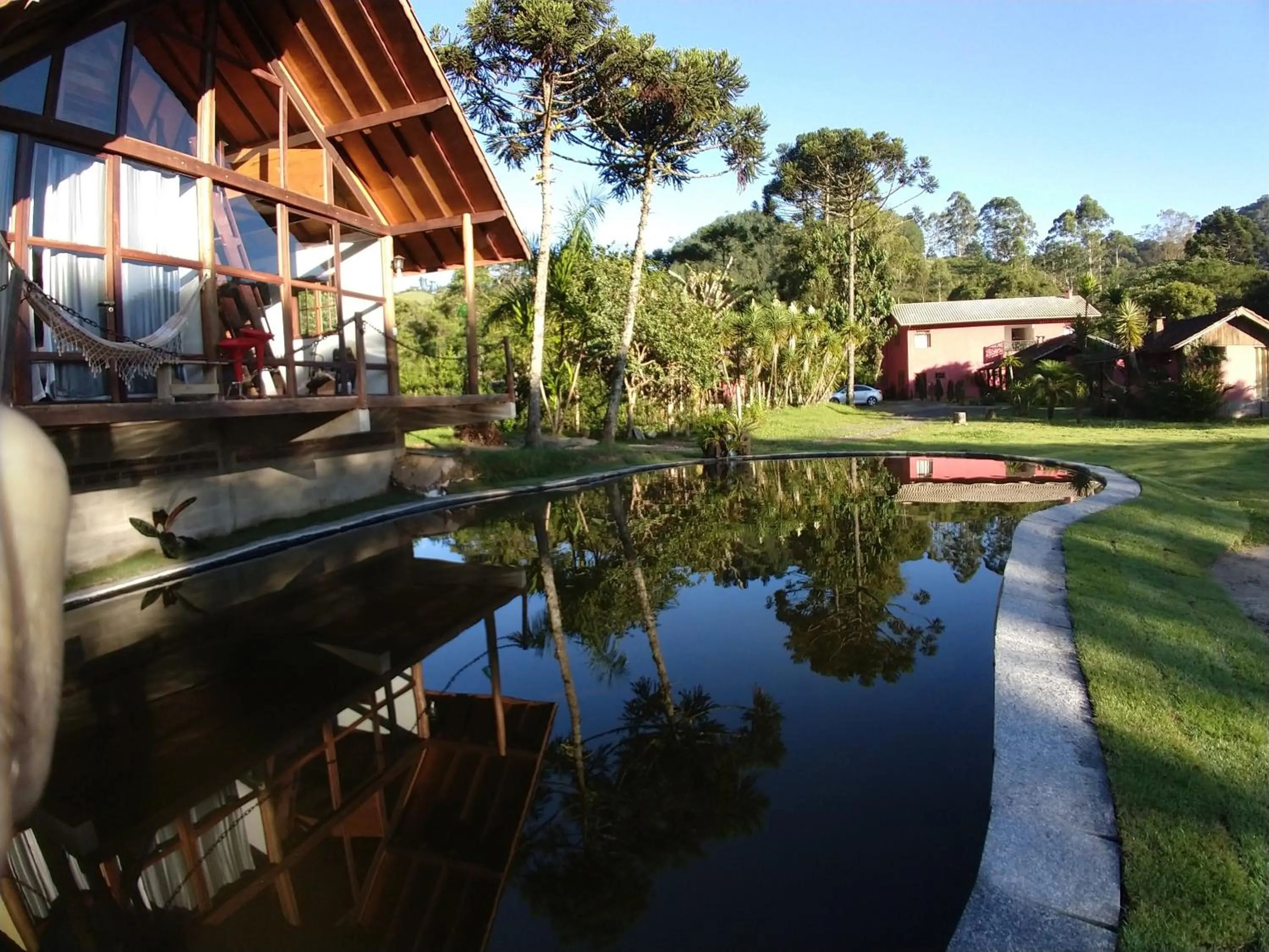 Lake view in Pousada Silvestre