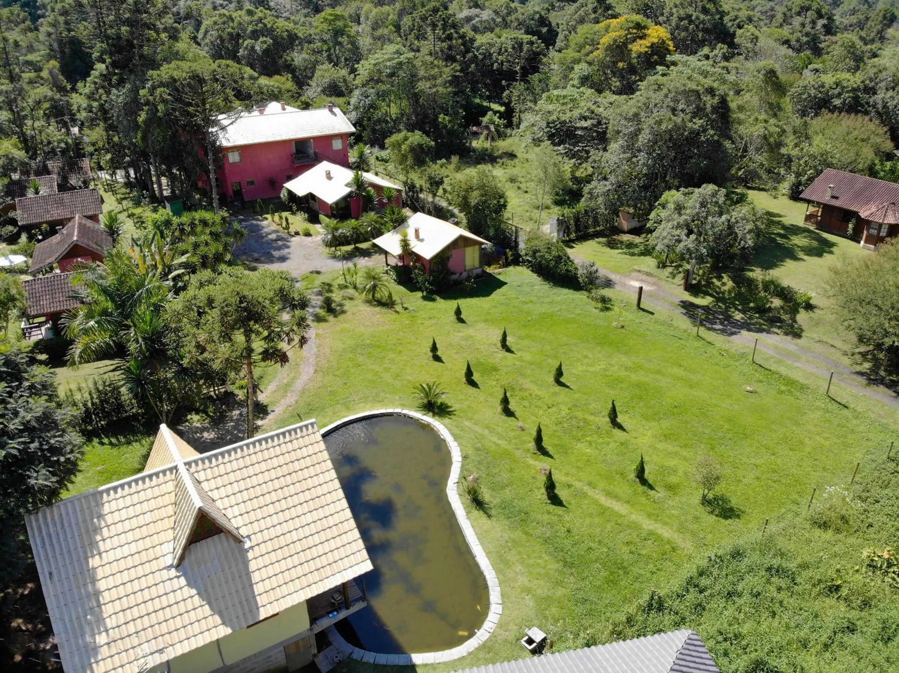 Garden view in Pousada Silvestre