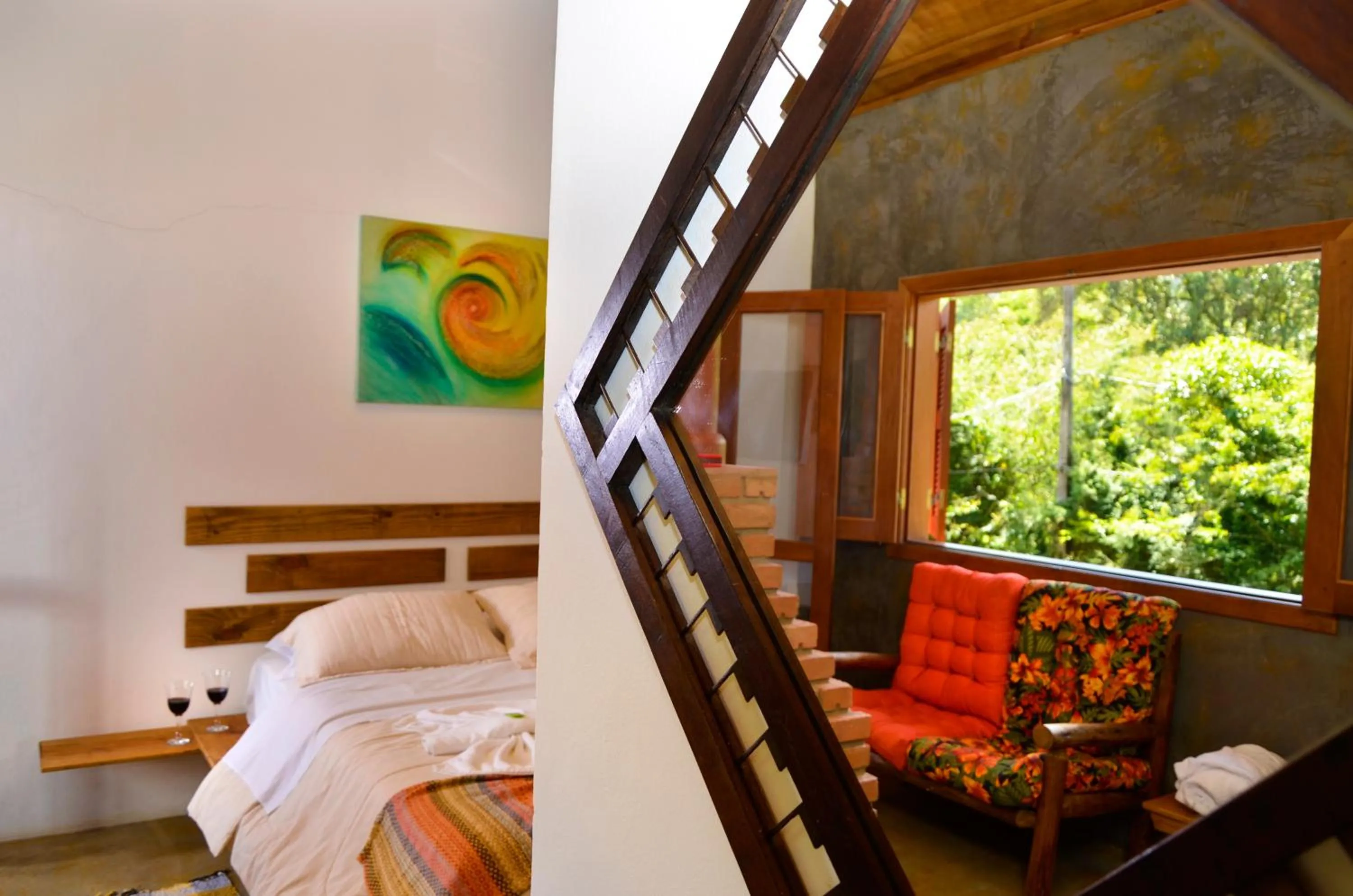 Decorative detail, Bed in Pousada Silvestre