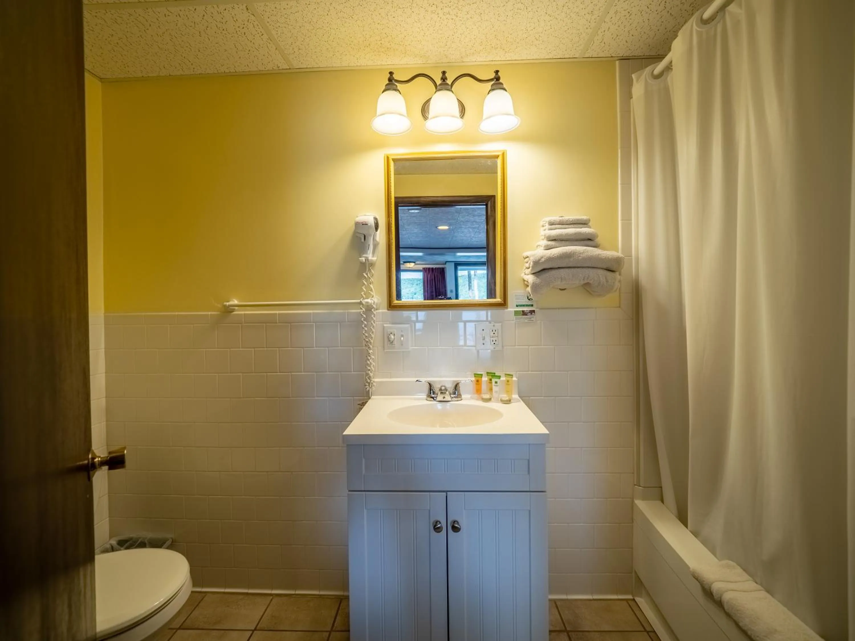Bathroom in Lake 'N Pines Motel