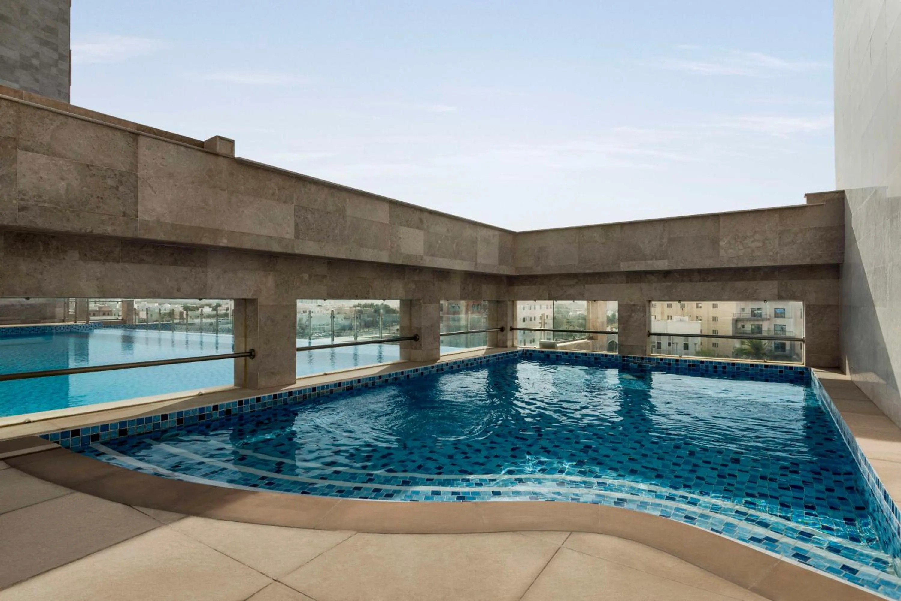 Pool view in Levatio Suites Muscat, a member of Radisson Individuals