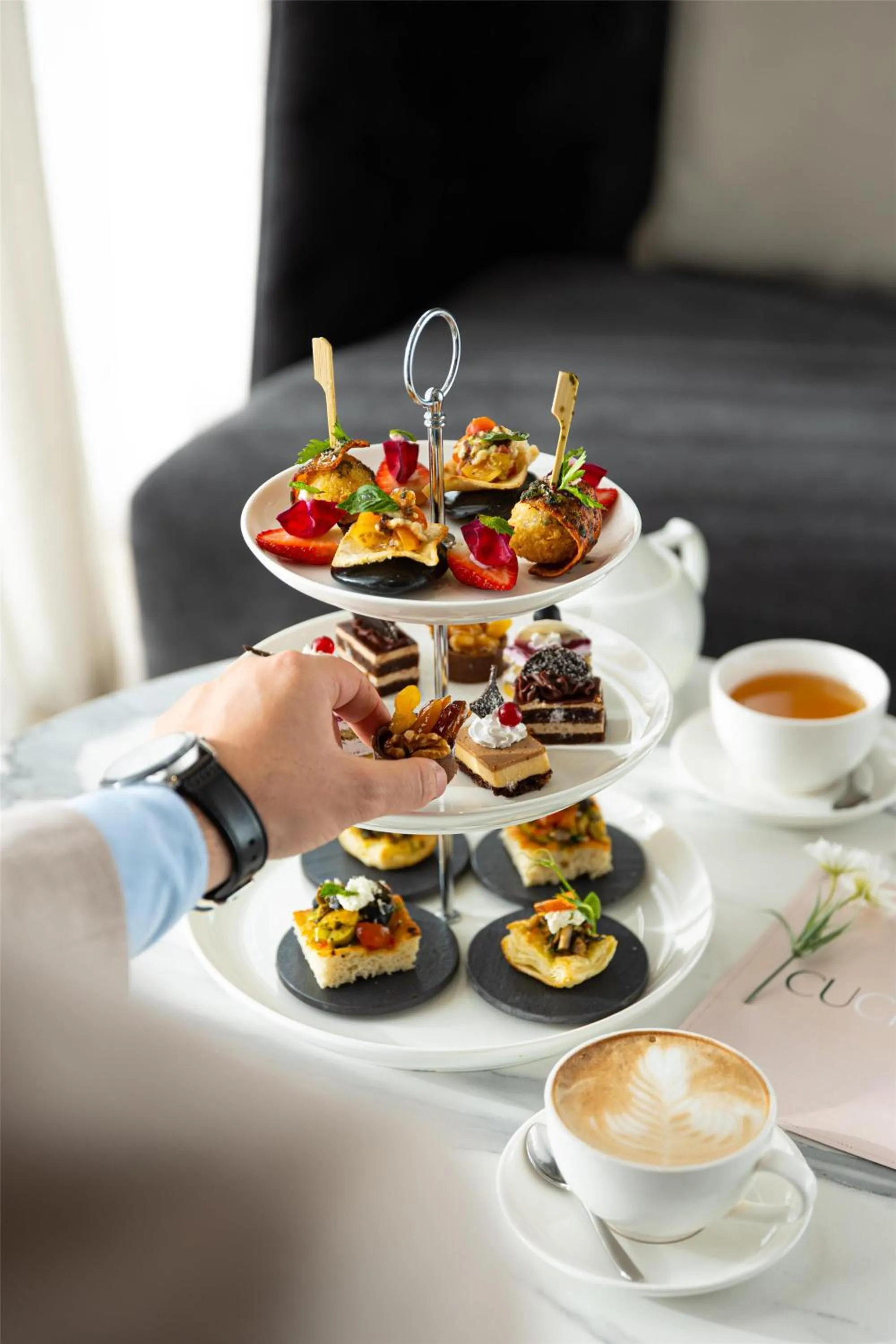 Food and drinks in Levatio Suites Muscat, a member of Radisson Individuals