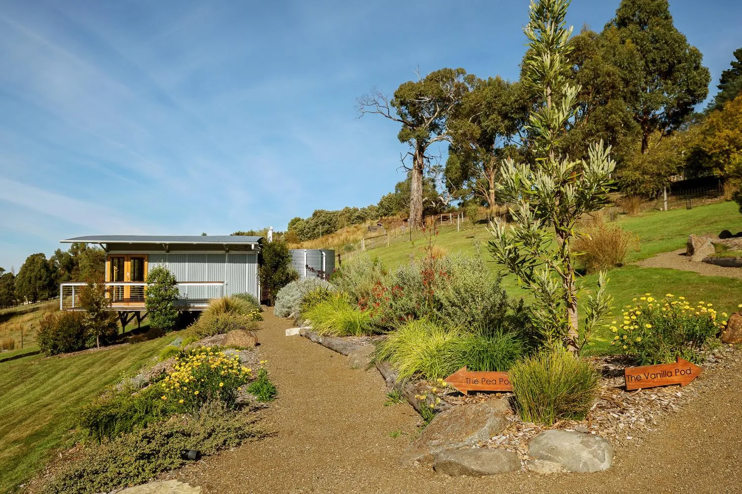 Facade/entrance in Hobart Hideaway Pods