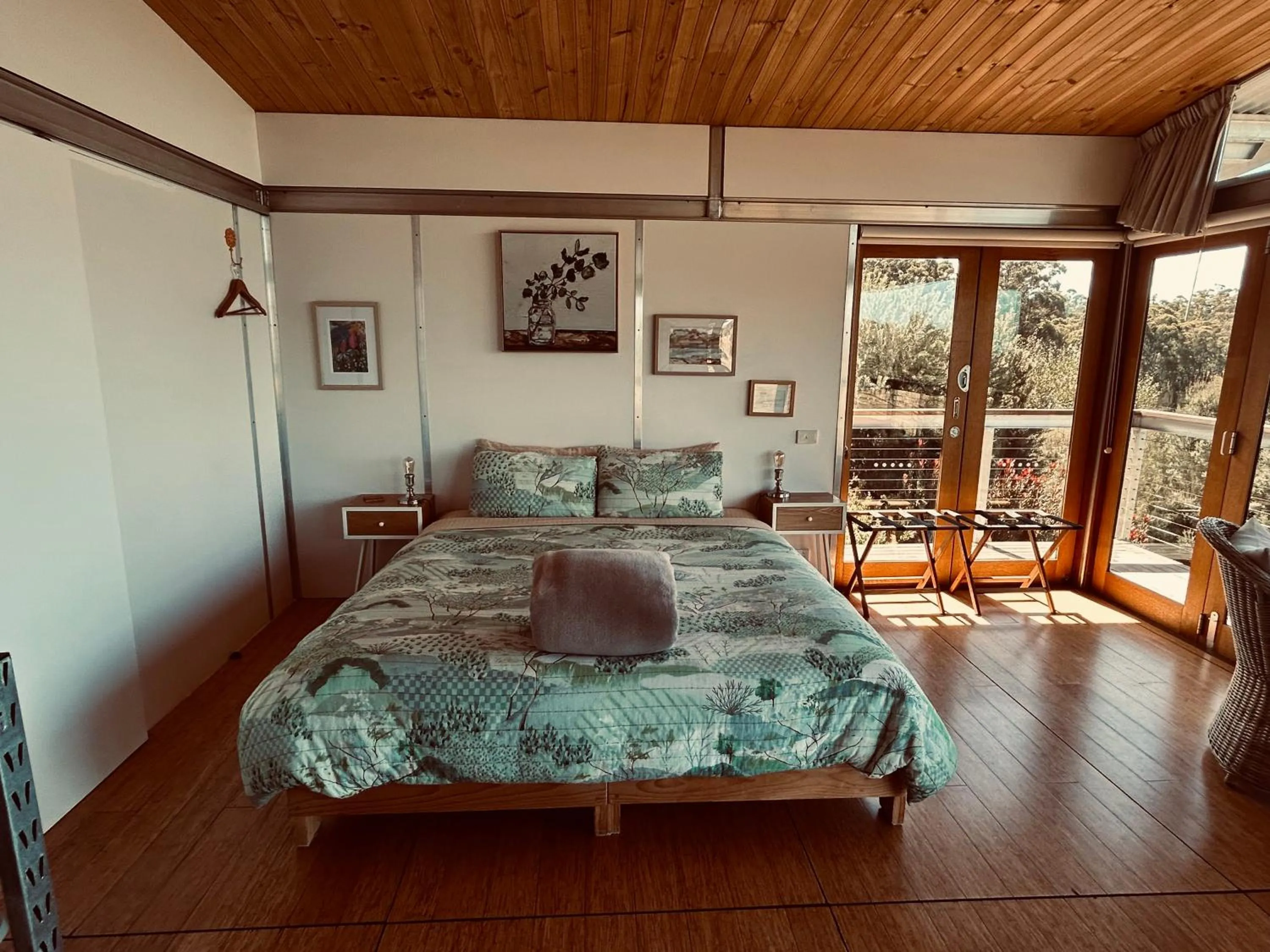 Bed in Hobart Hideaway Pods