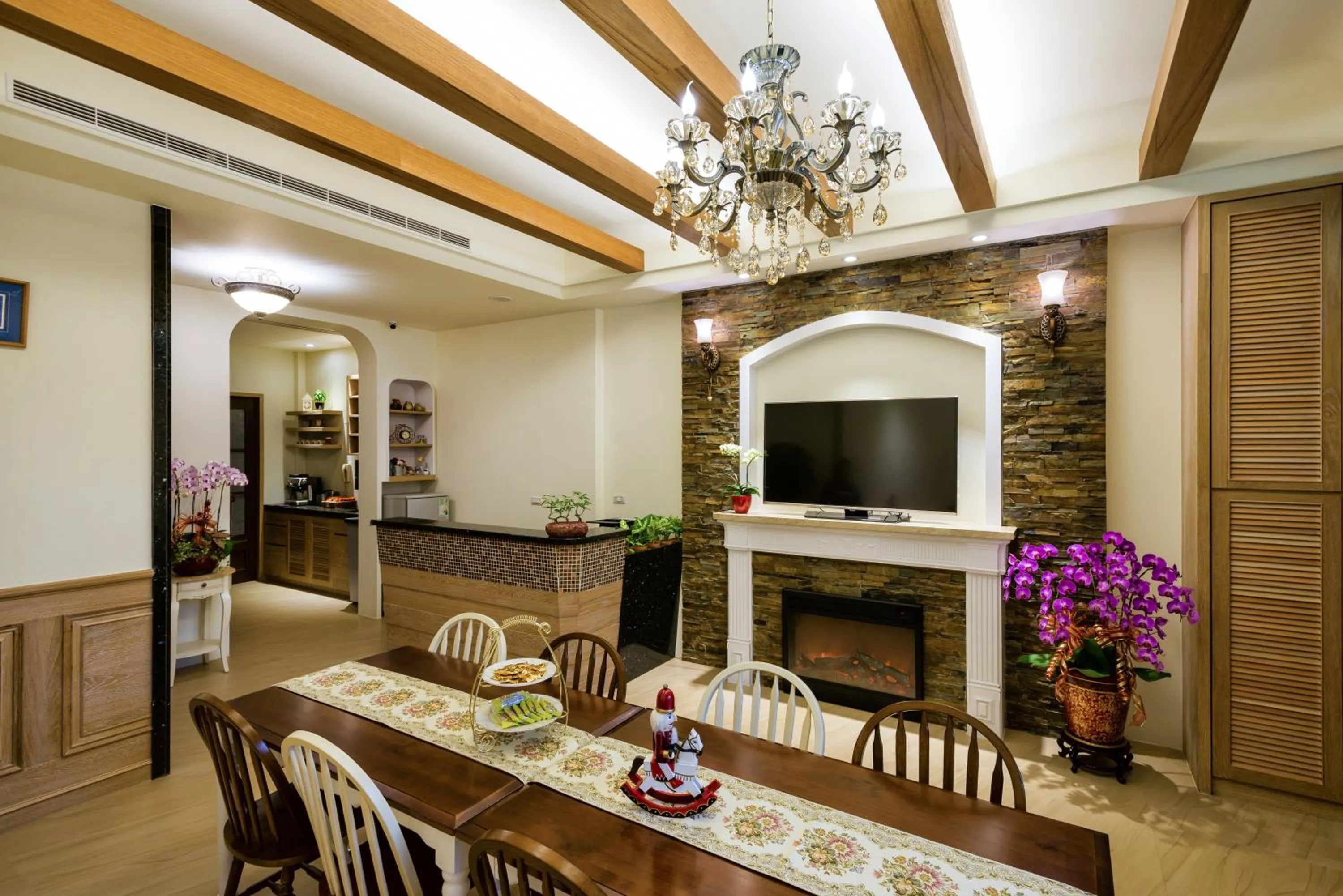 Living room in 伊笛幔休閒民宿 電梯民宿 車位需預約