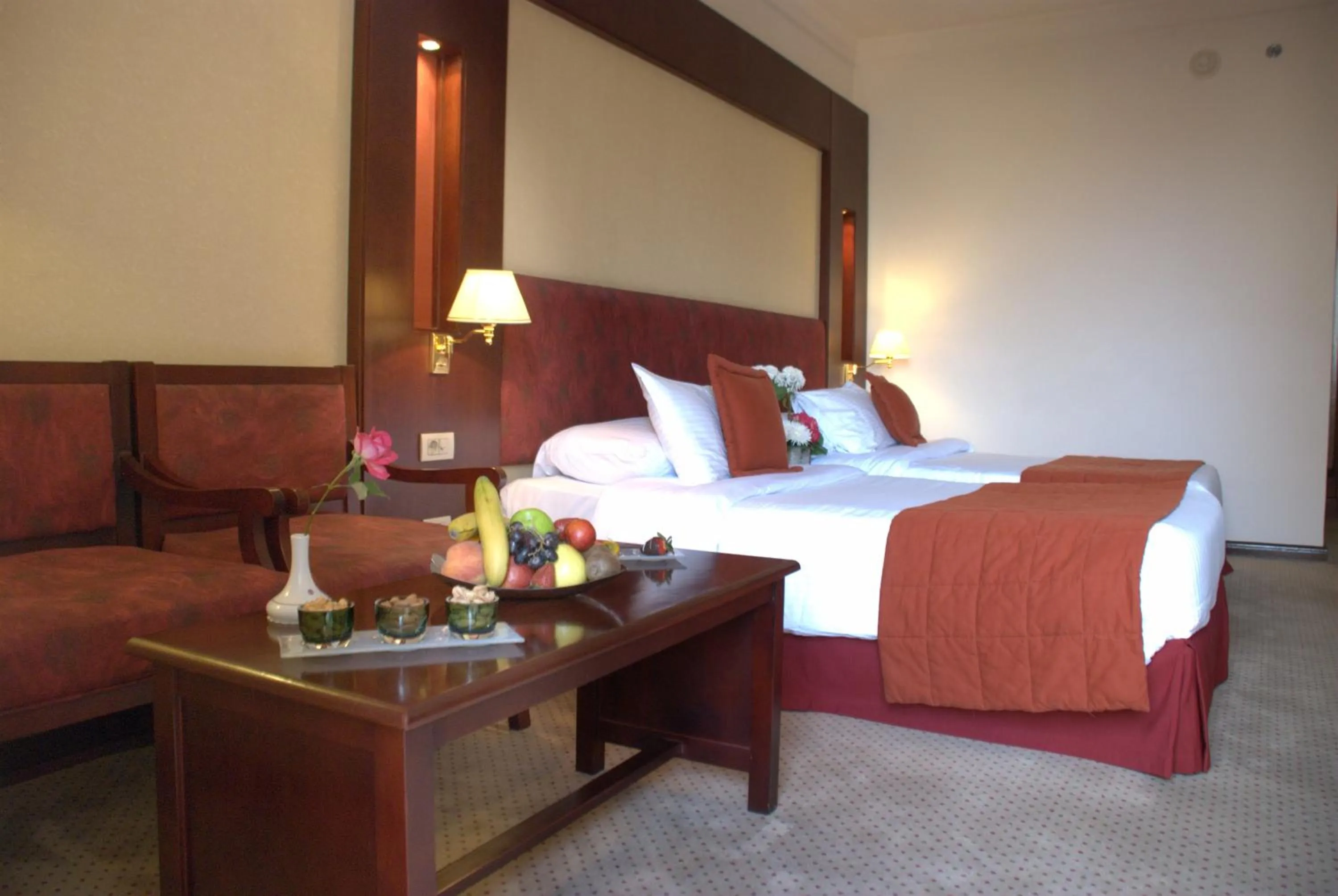 Bed in Safir Hotel Cairo