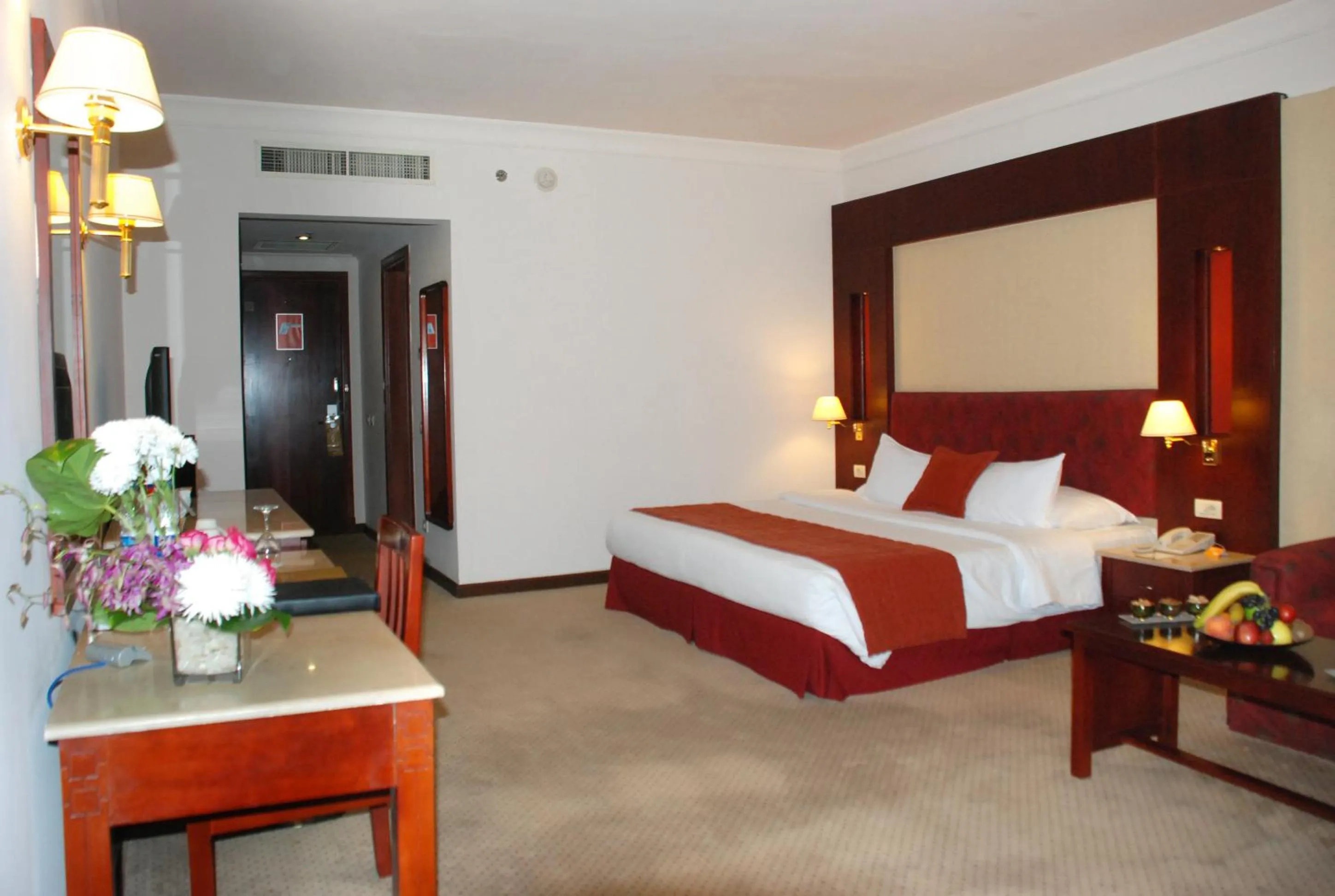 Bed in Safir Hotel Cairo