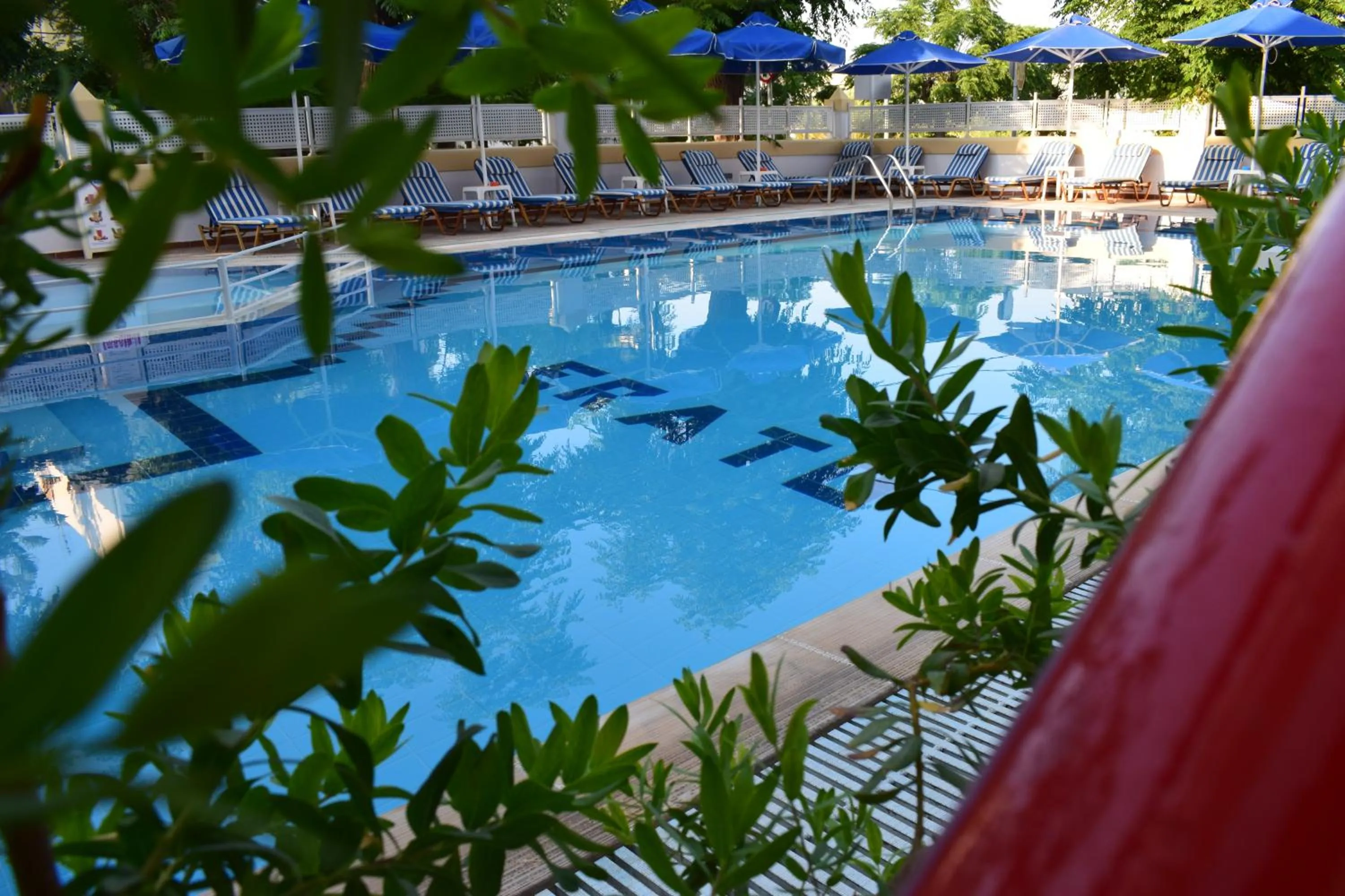 Pool view in Erato Studios & Apartments