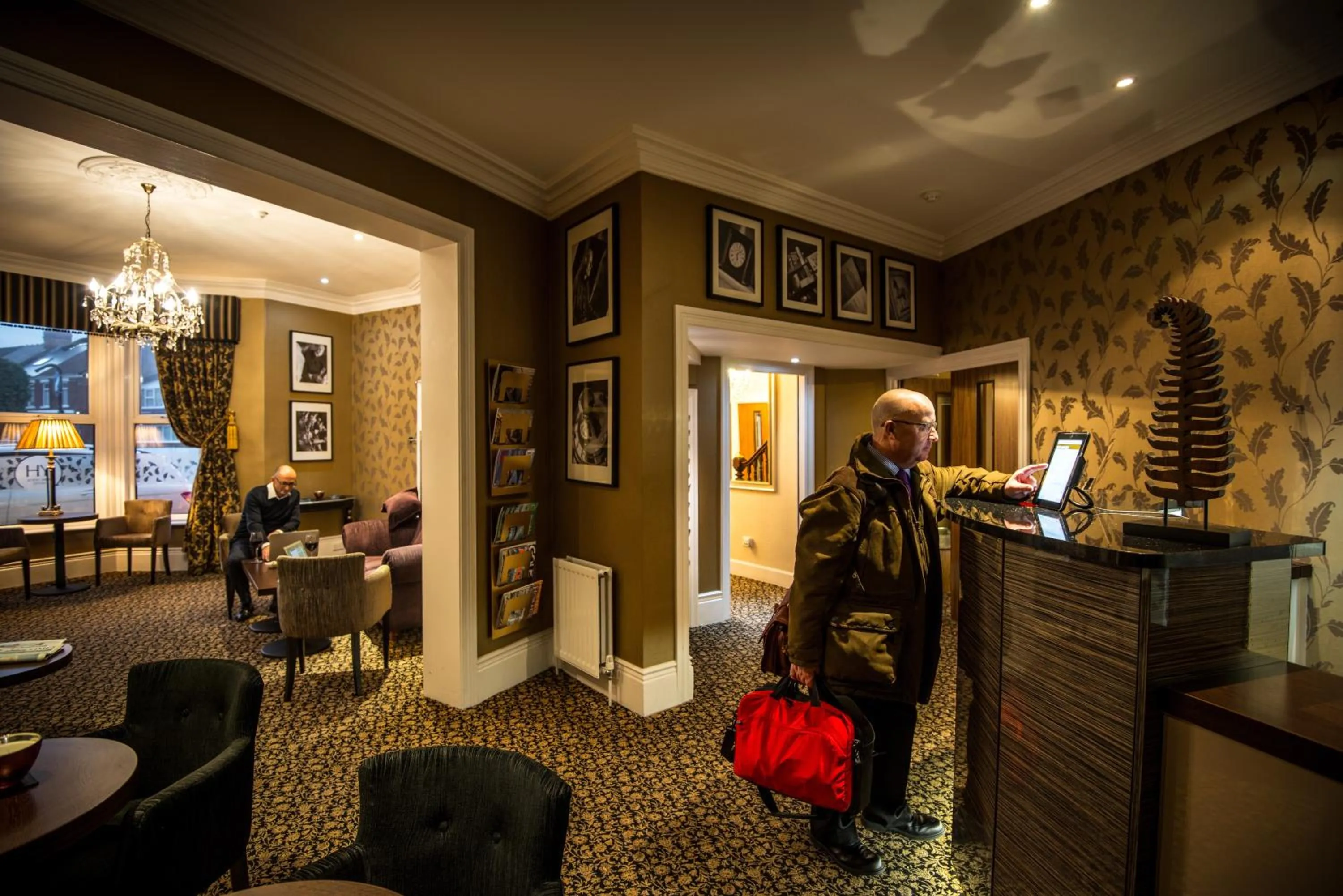 Lobby or reception in York House Hotel