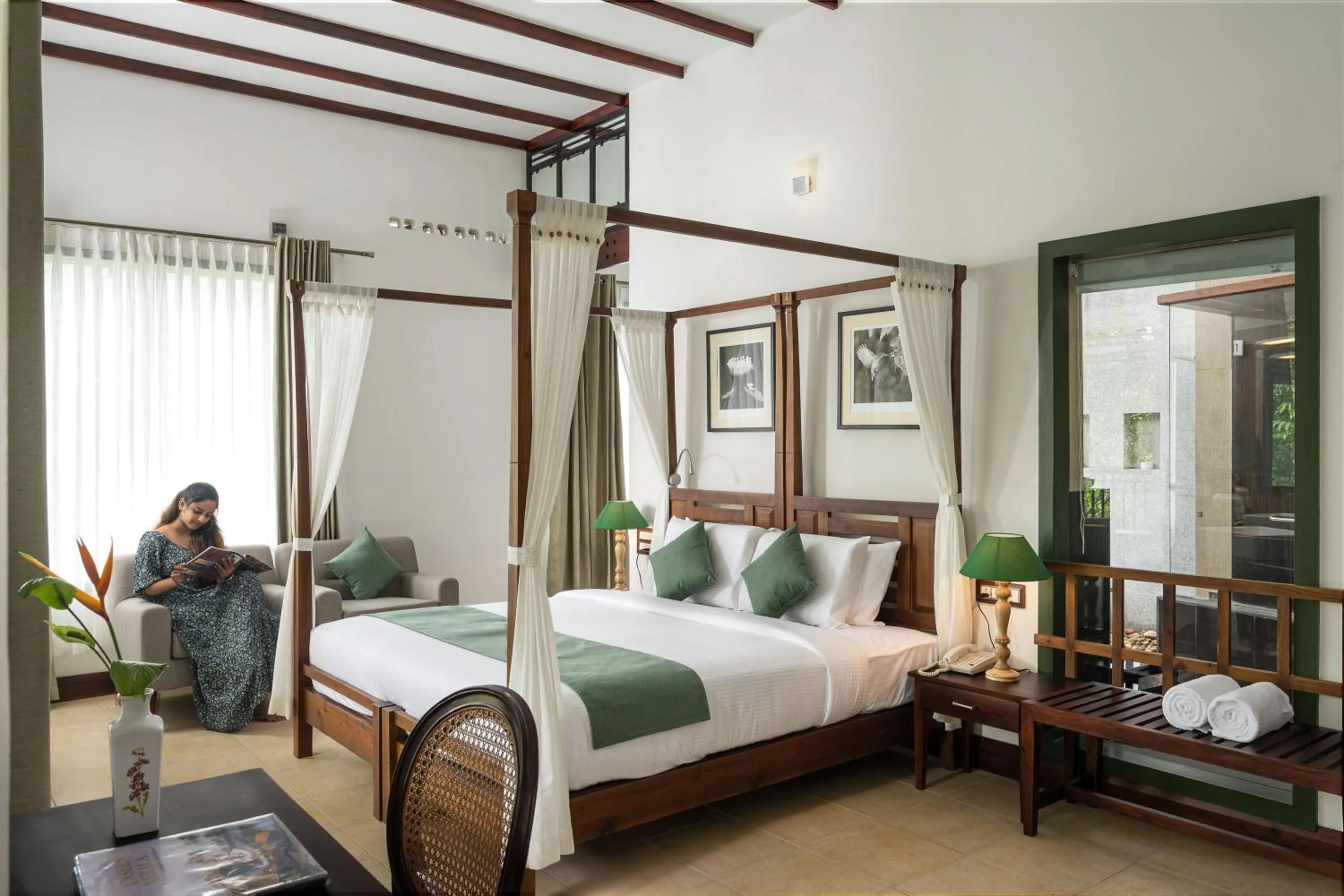 Bedroom, Bed in Reen Resorts Aanavilasam Plantation Thekkady