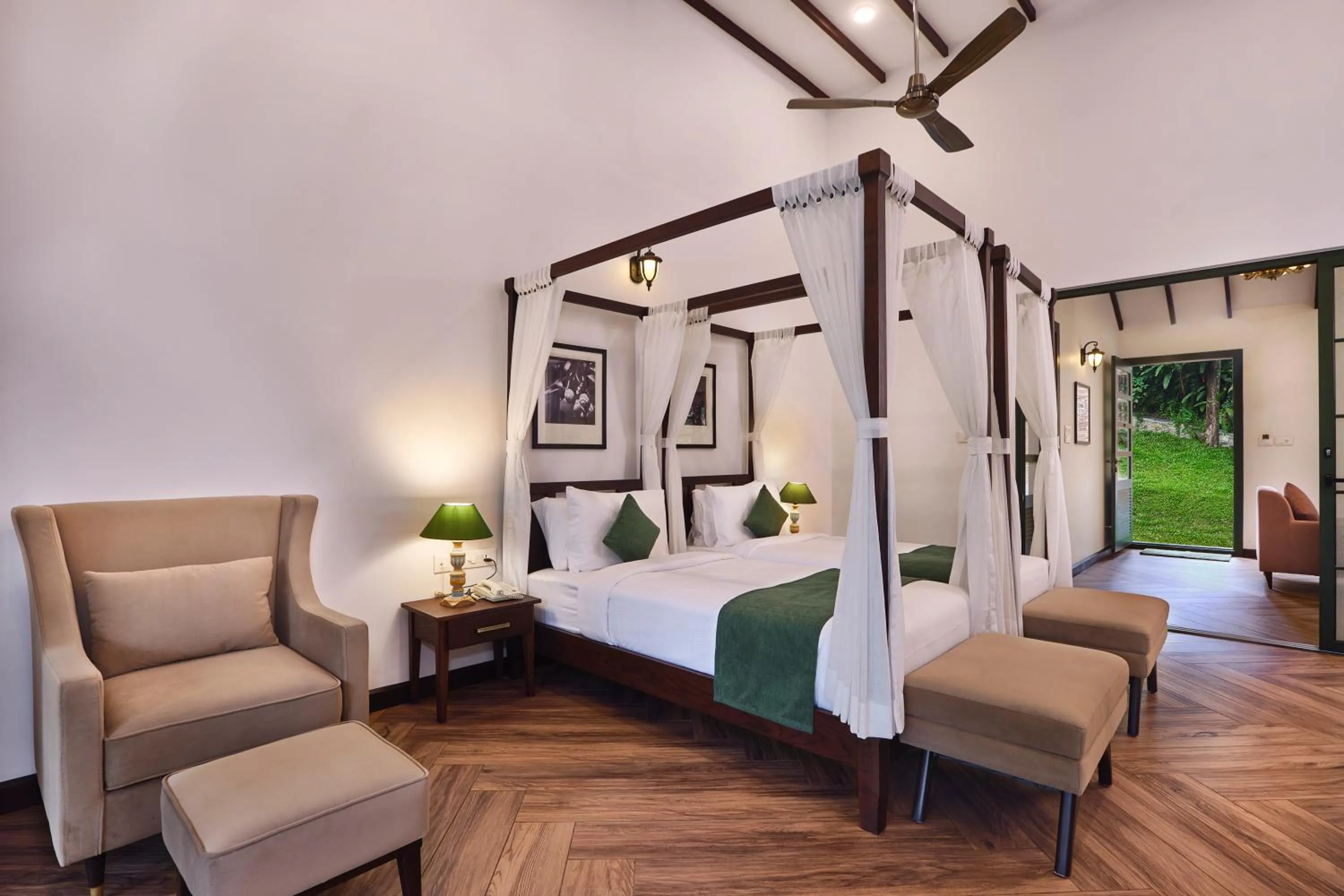 Bed in Reen Resorts Aanavilasam Plantation Thekkady