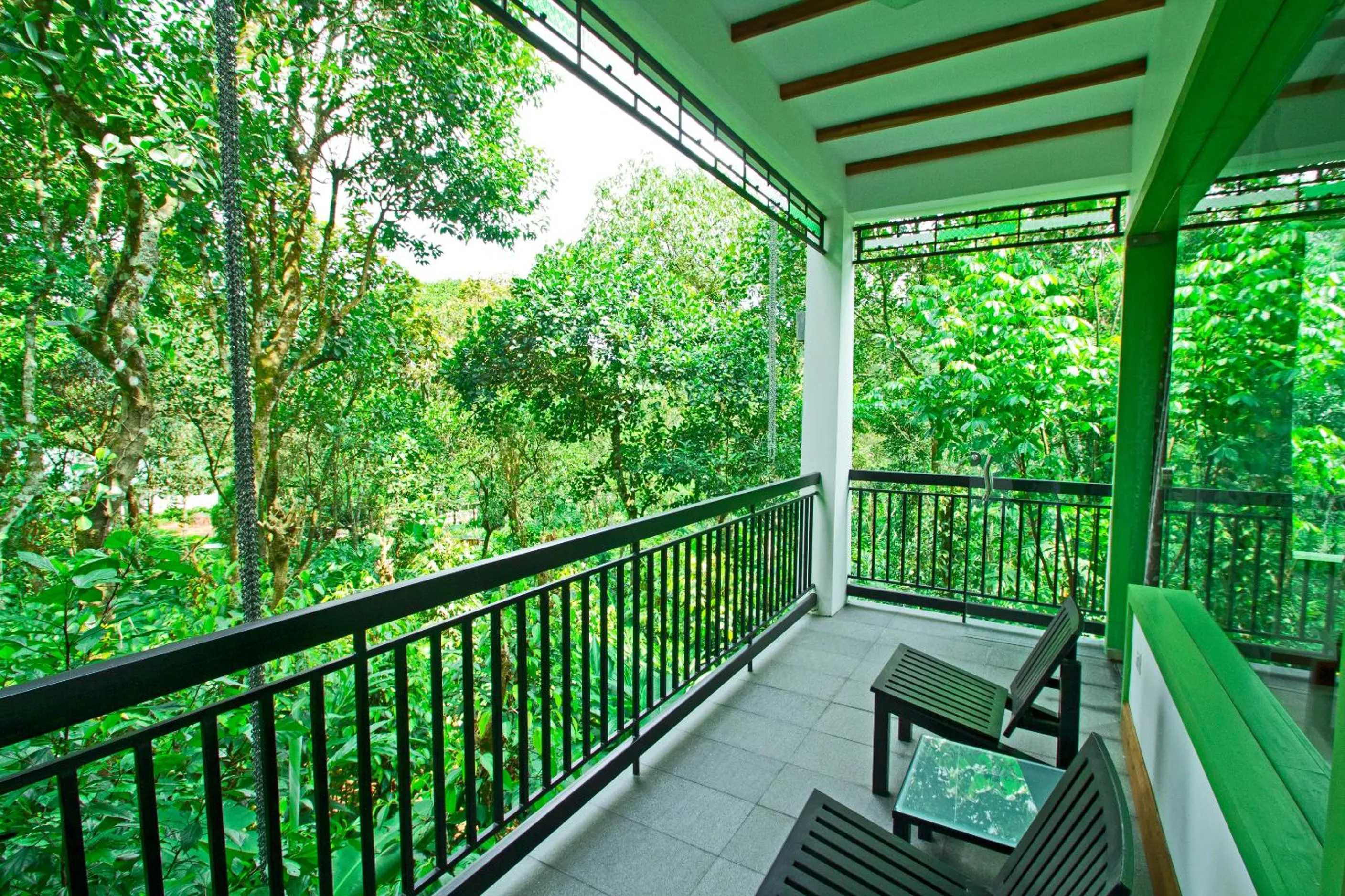 Balcony/Terrace in Reen Resorts Aanavilasam Plantation Thekkady