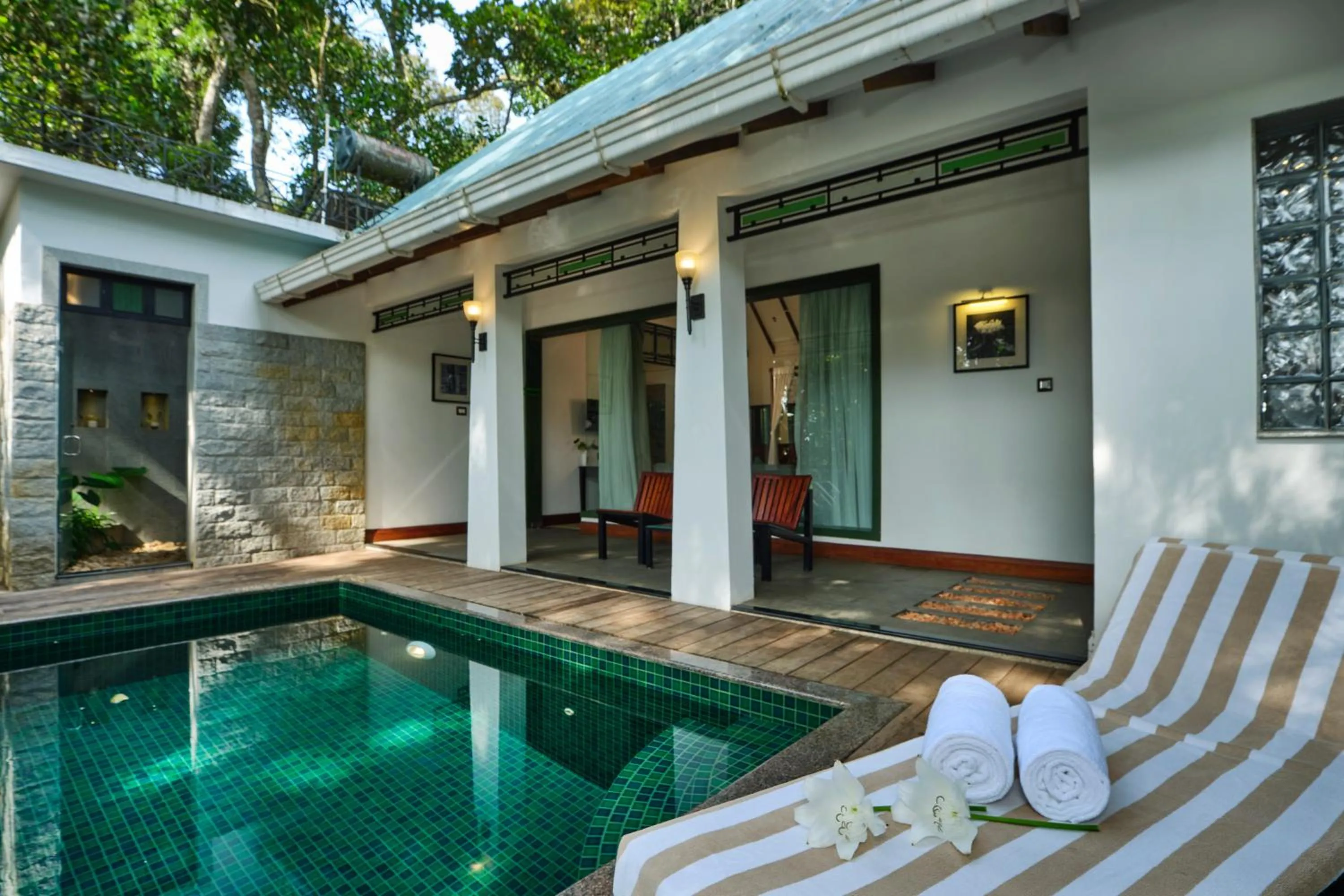 Pool view in Reen Resorts Aanavilasam Plantation Thekkady