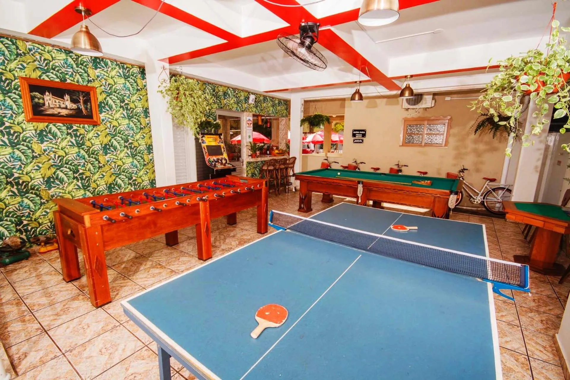 Game Room in Hotel Cabana Suiça