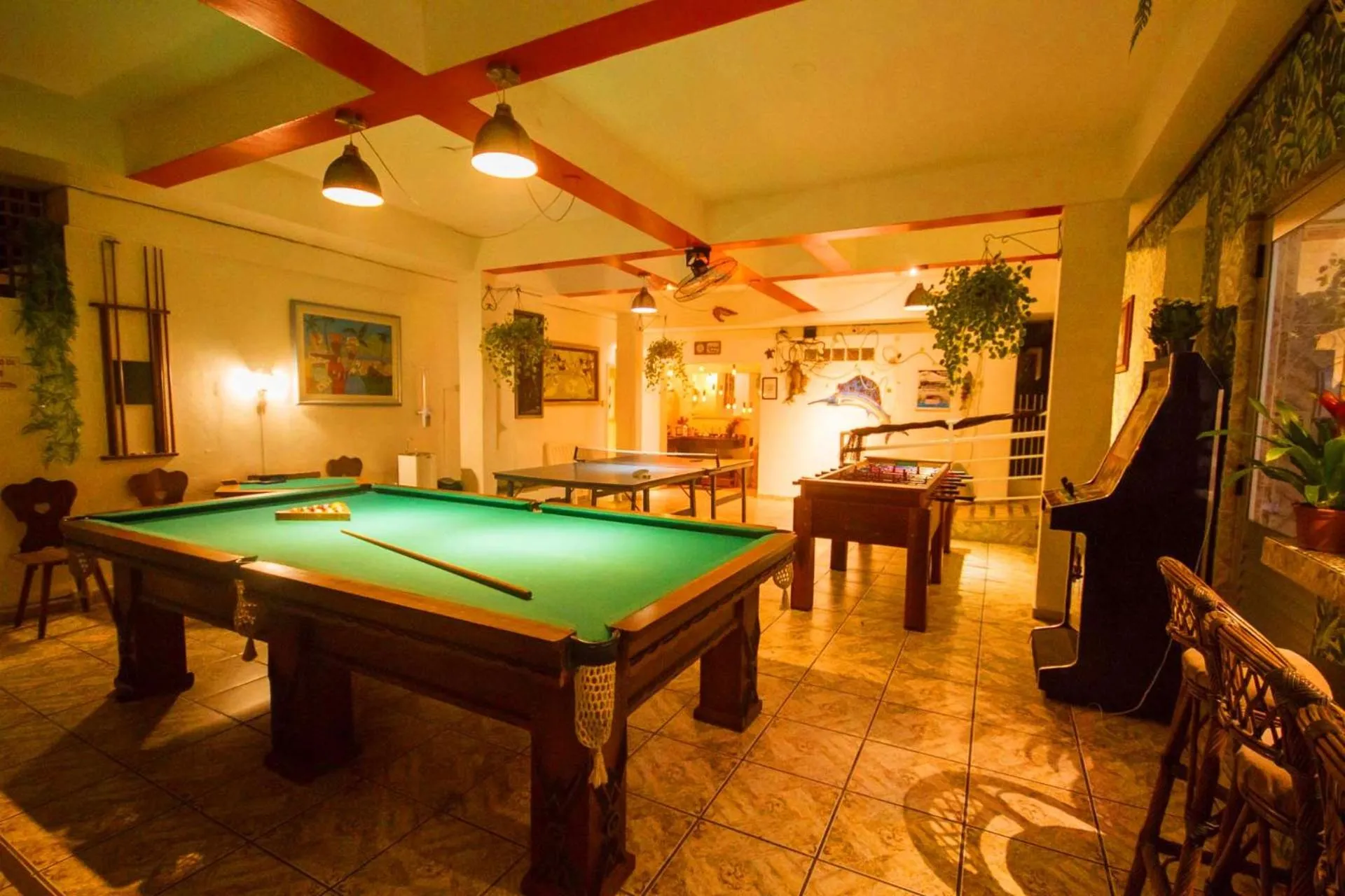 Game Room in Hotel Cabana Suiça