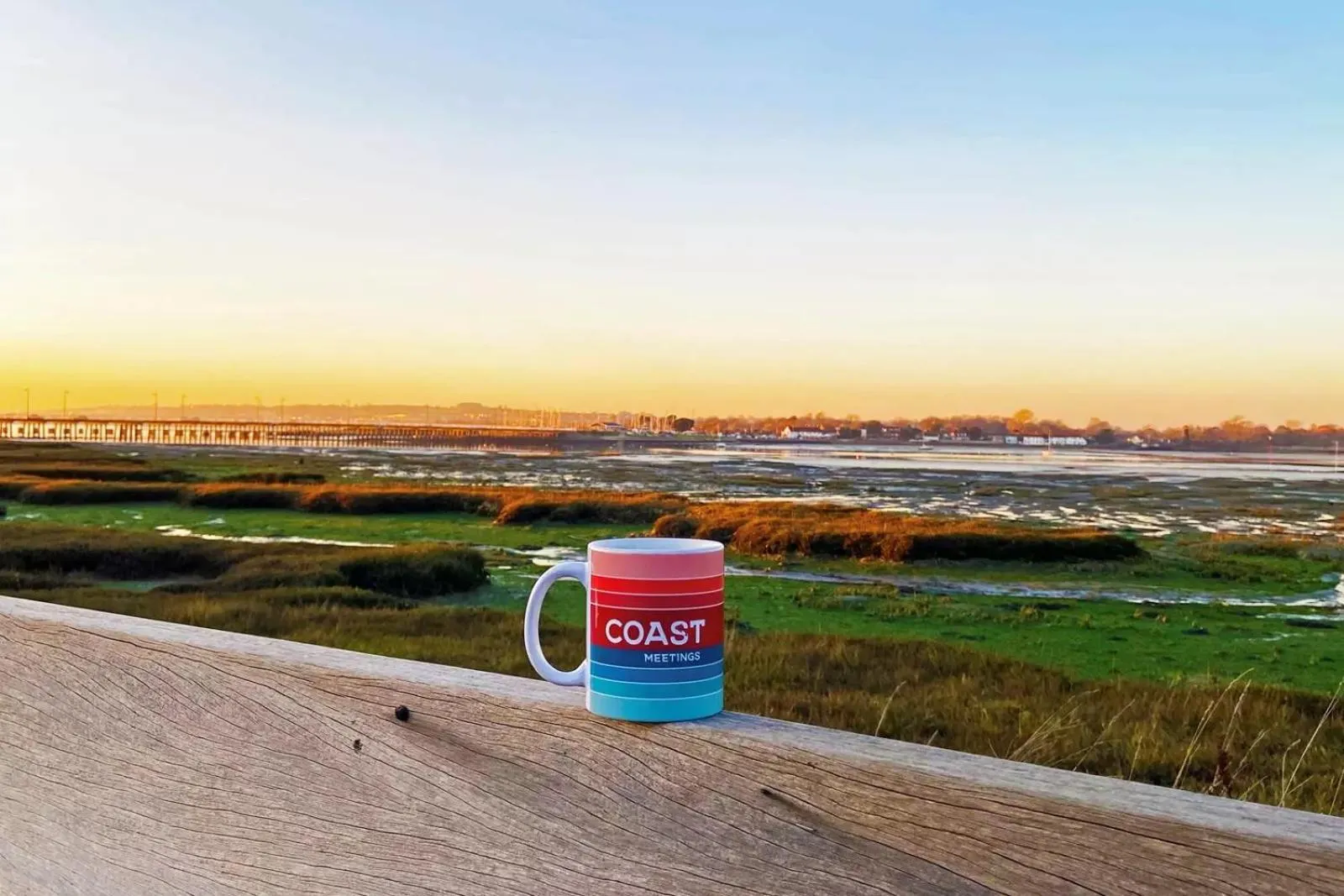 Sunset in Langstone Quays Resort, Portsmouth