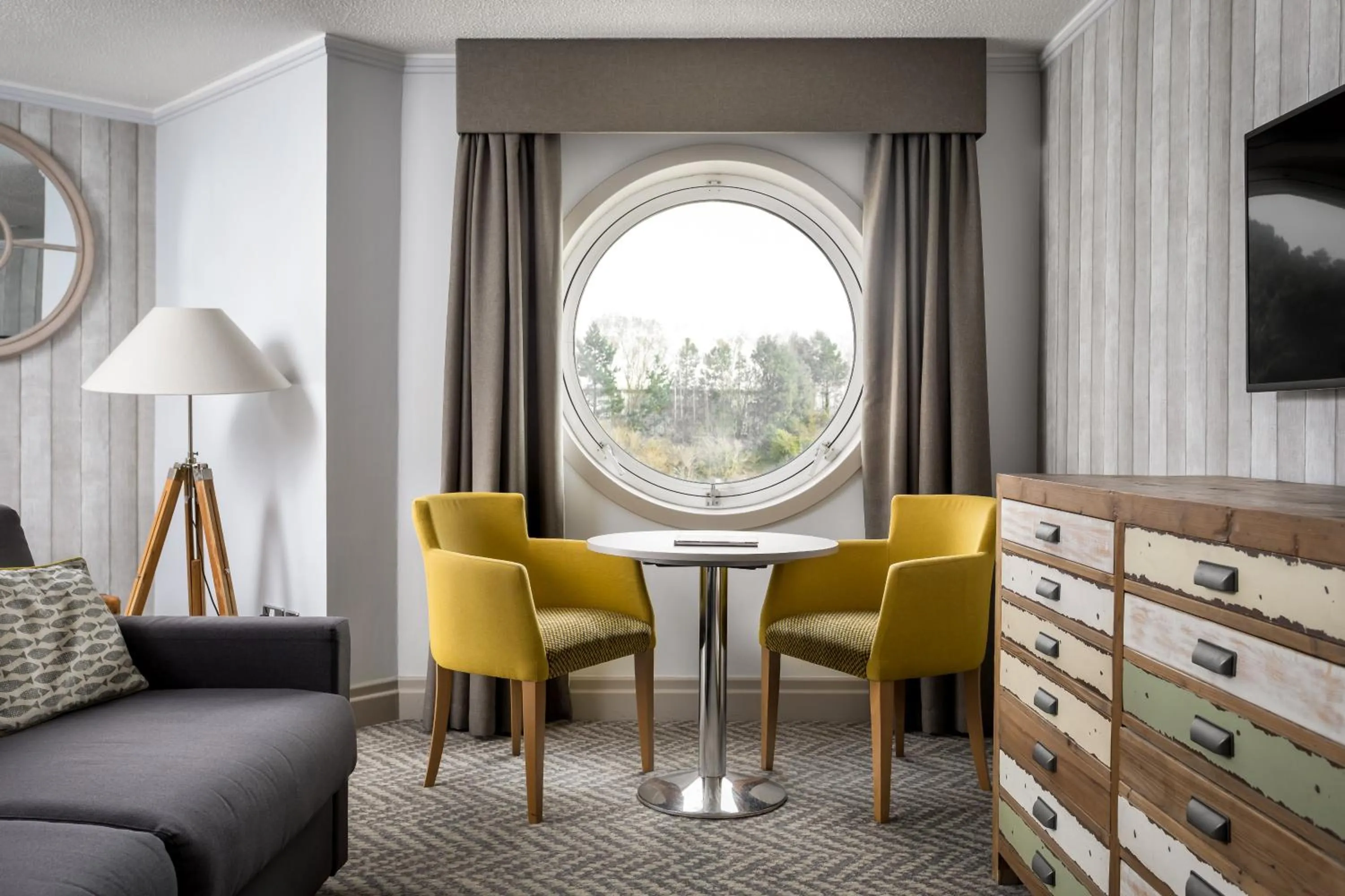 Seating area in Langstone Quays Resort, Portsmouth