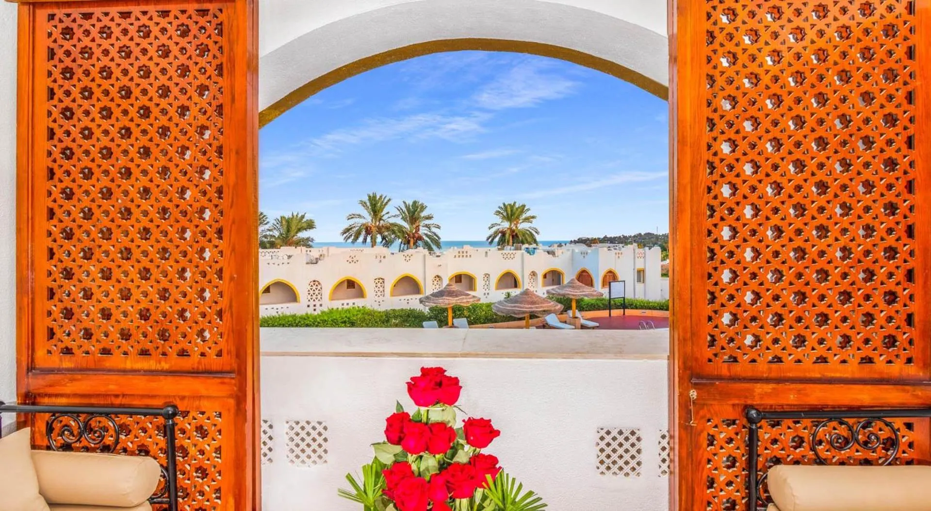 Balcony/Terrace in Domina Coral Bay Resort, Diving , Spa & Casino
