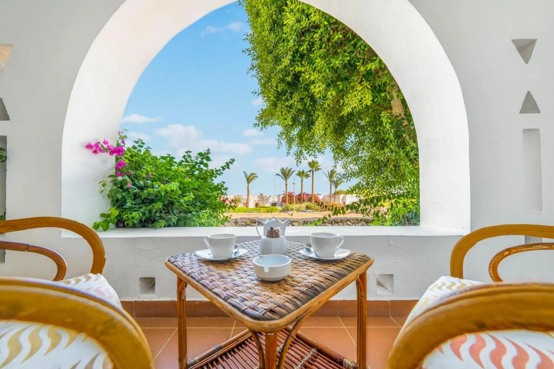 Balcony/Terrace in Domina Coral Bay Resort, Diving , Spa & Casino