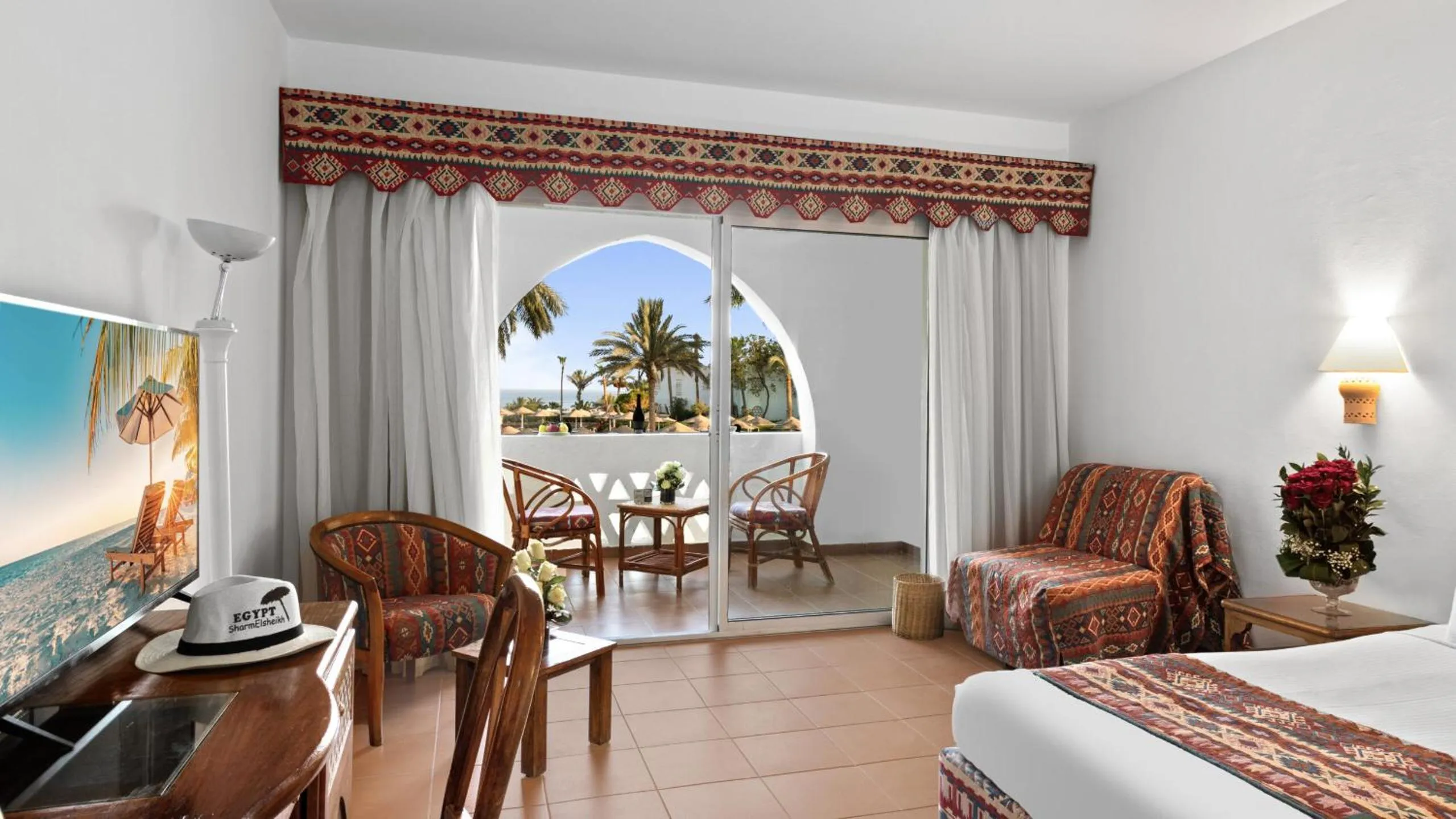 Bedroom, Bed in Domina Coral Bay Resort, Diving , Spa & Casino