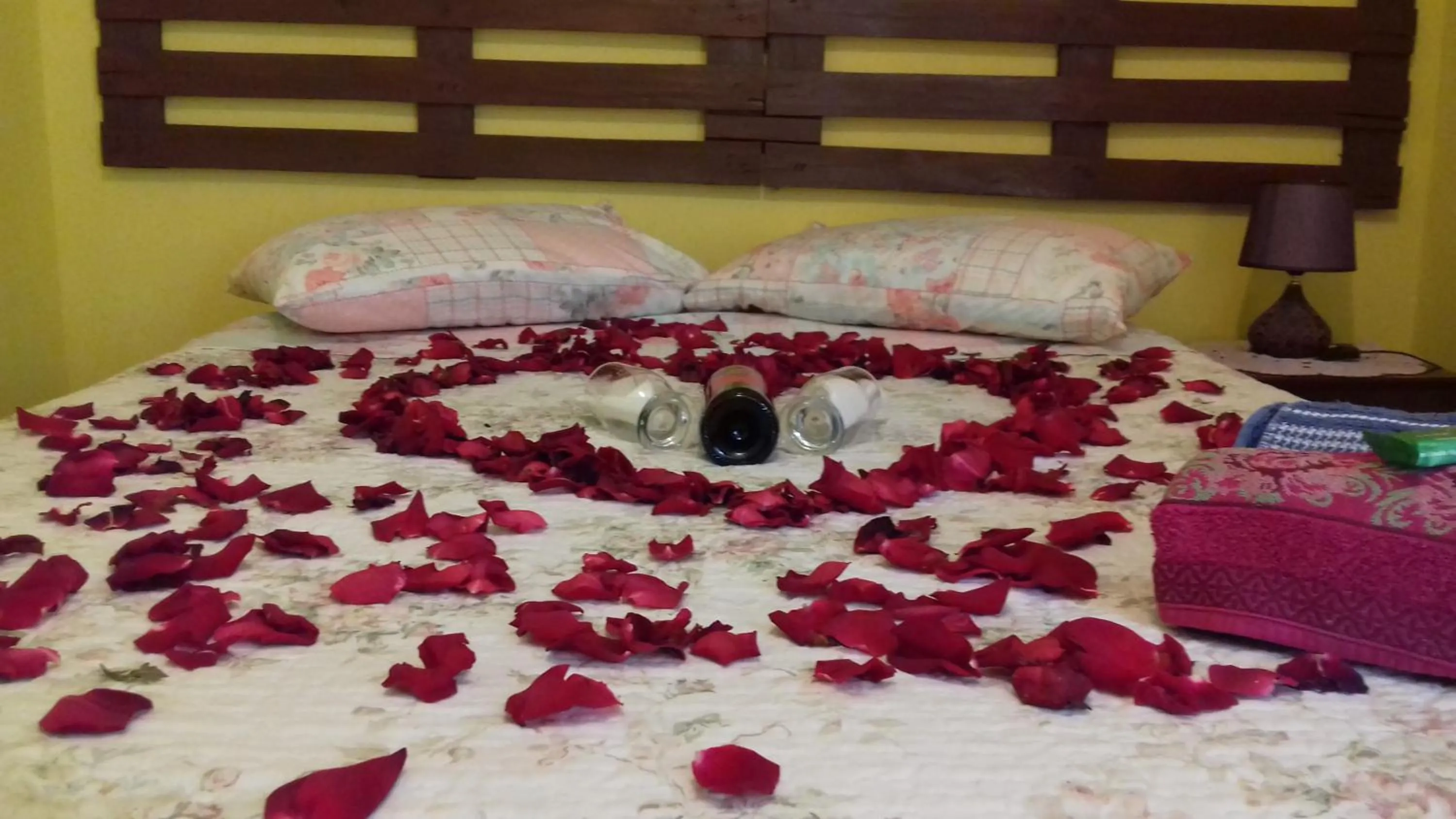 Bed in Sítio e Pousada Recanto Dos Ipês