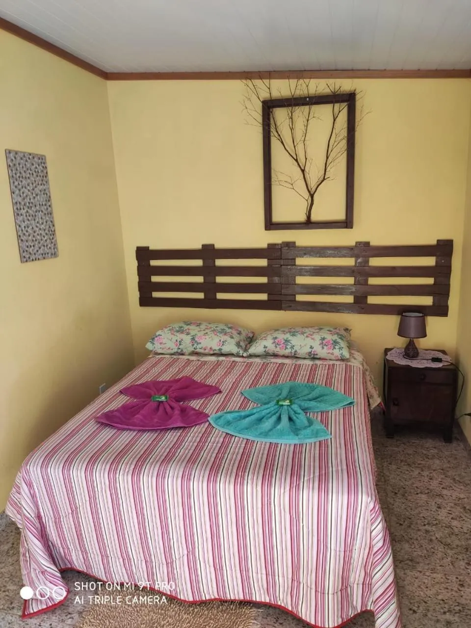 Bed in Sítio e Pousada Recanto Dos Ipês