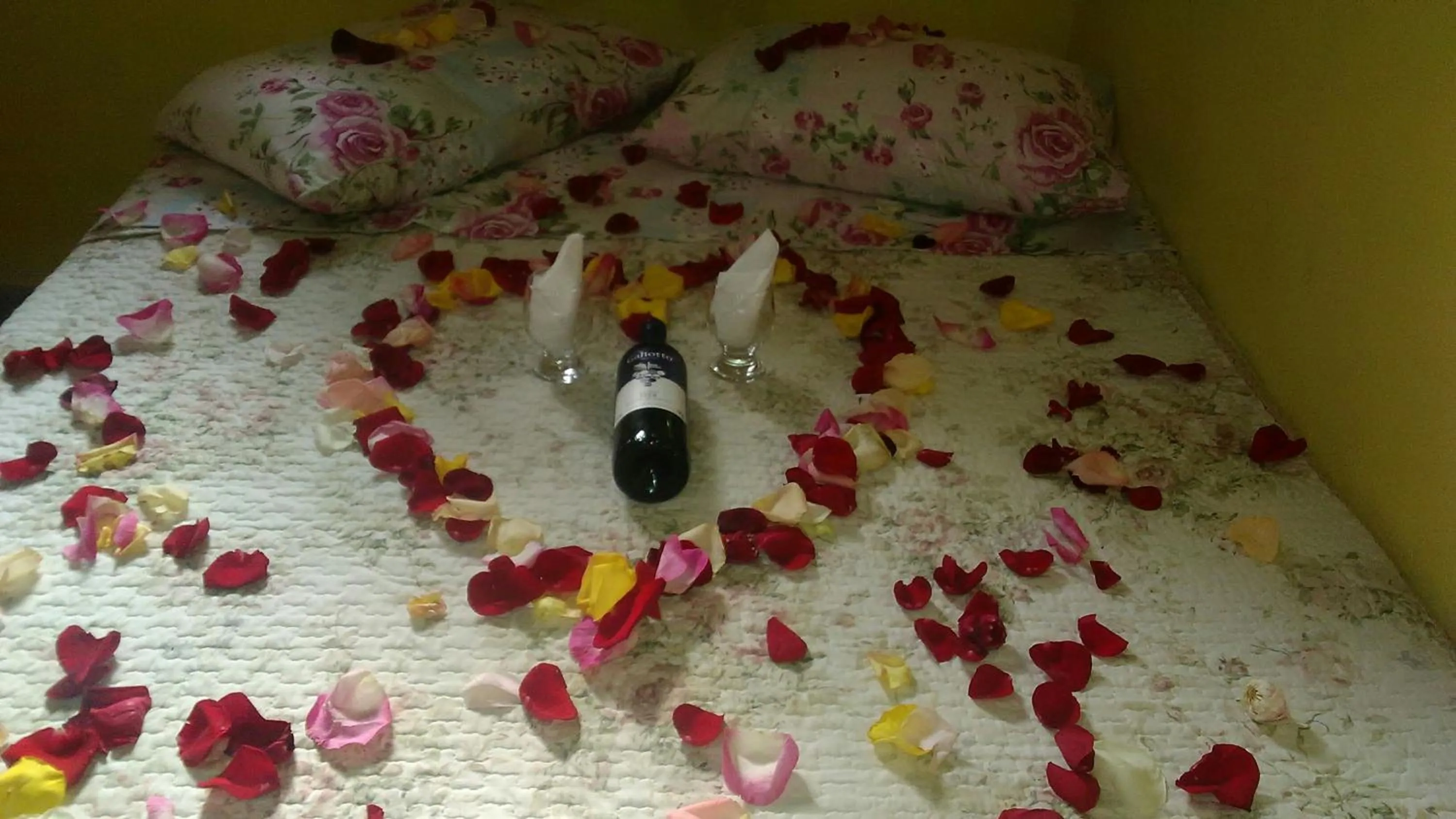 Bed in Sítio e Pousada Recanto Dos Ipês