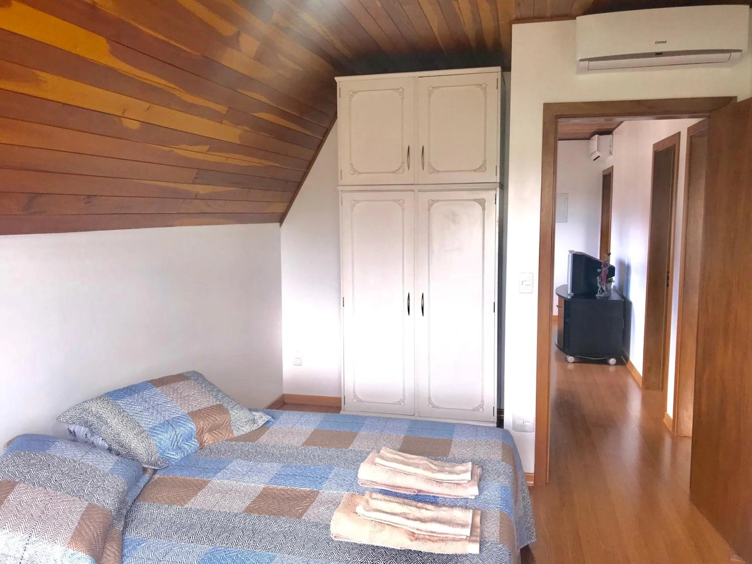 Bed in Apartamento no Centro de Gramado